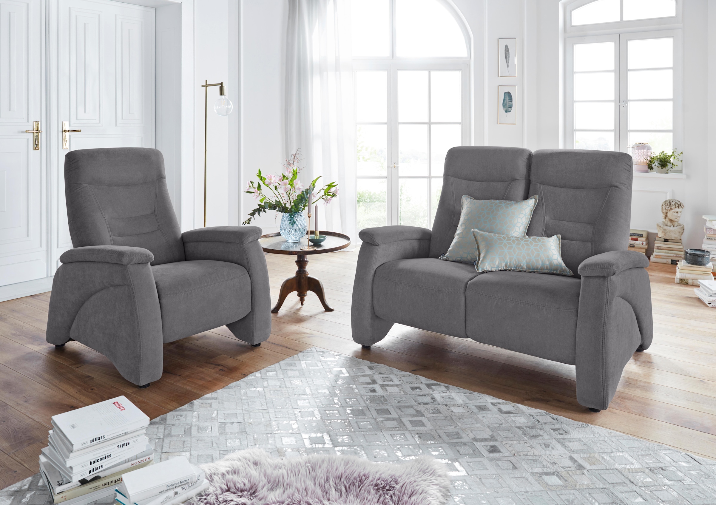 exxpo - sofa fashion 2-Sitzer »Ascoli, Kinosofa mit hohem Sitzkomfort, bequeme Armlehnen«, hoher Rücken, inkl. Relaxfunktion