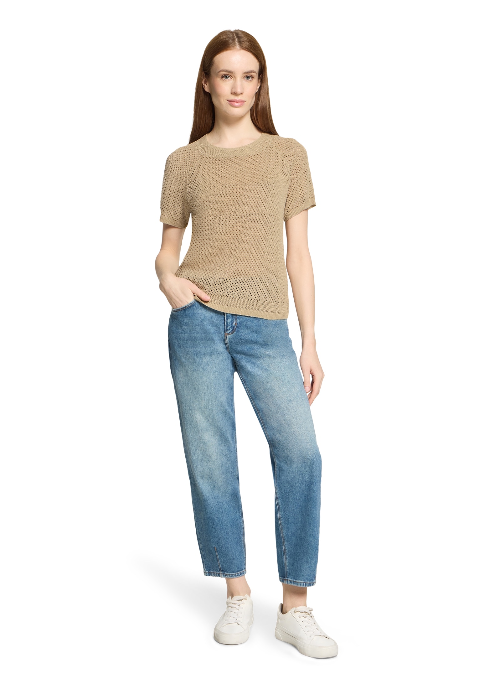 Cartoon Kurzarmshirt »Damen mit Rundhalsausschnitt« 1