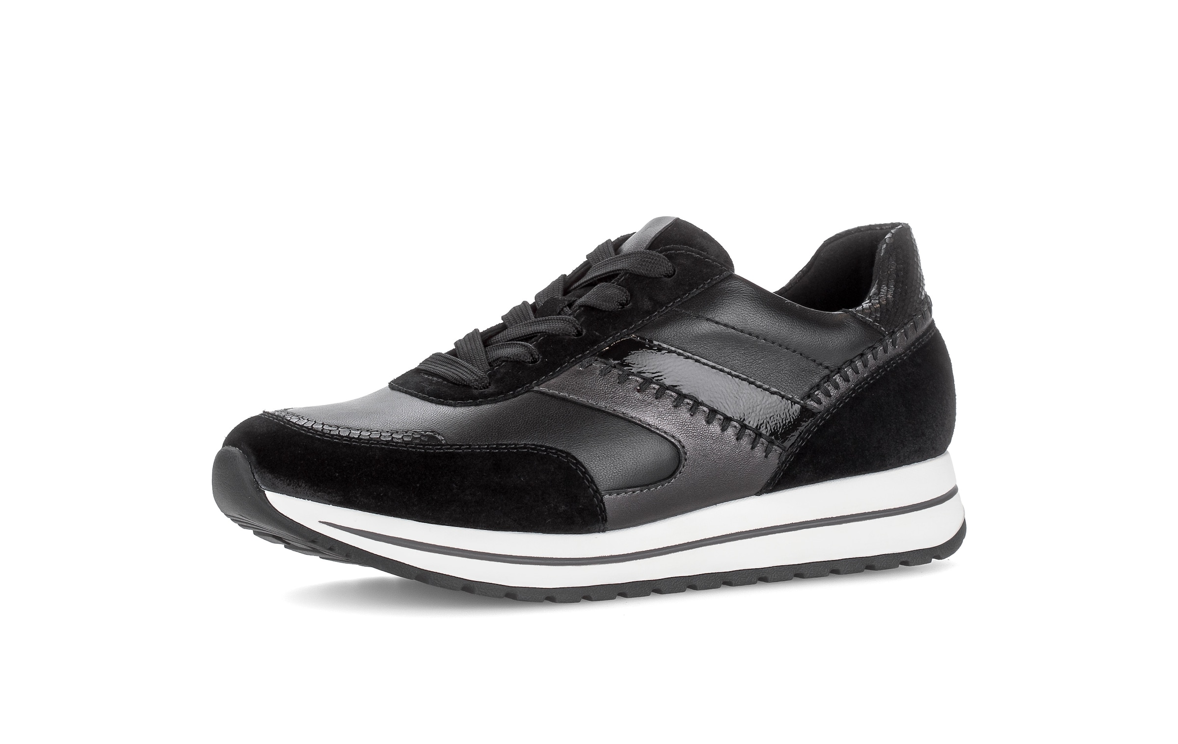 Gabor Keilsneaker Schnürschuh, Halbschuh in Komfortweite H (= sehr weit)