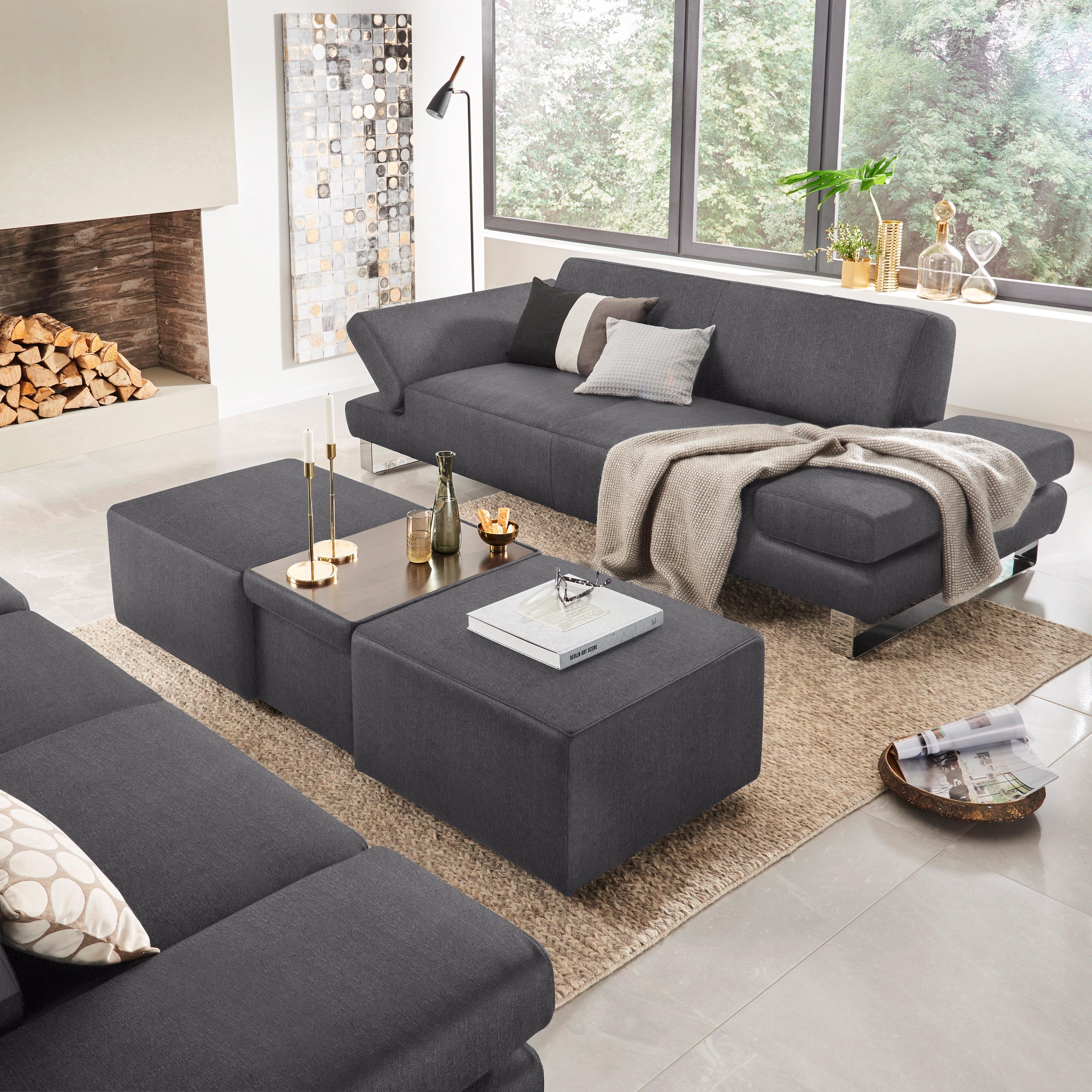 Thumbnail - W.SCHILLIG 3-Sitzer "taboo" mit Normaltiefe, inklusive Armlehnenverstellung