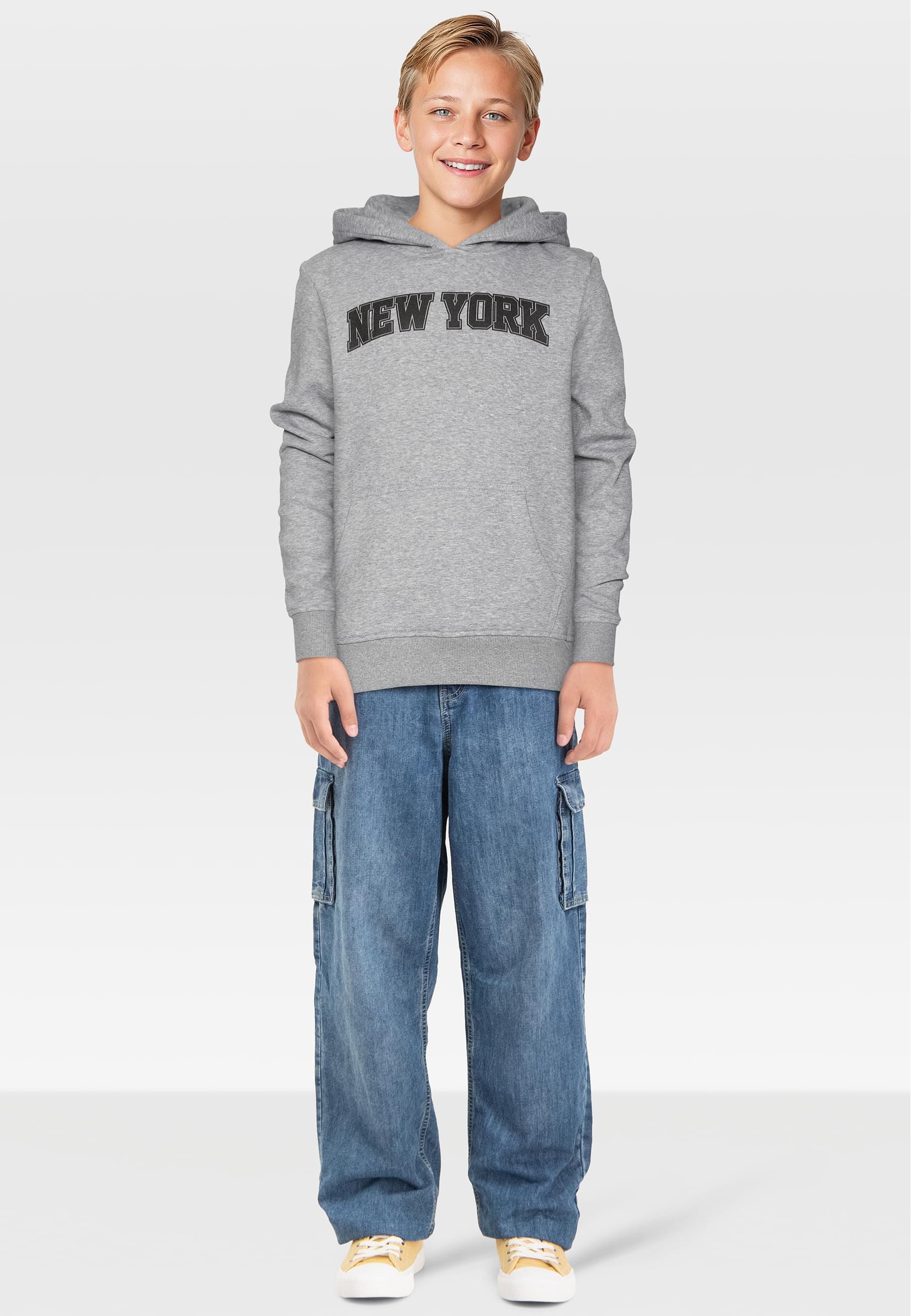 URBAN CLASSICS Kapuzensweatshirt »Urban Classics Hoody 2 Pack - langarm - Los Angeles & New York«, (1 tlg.)