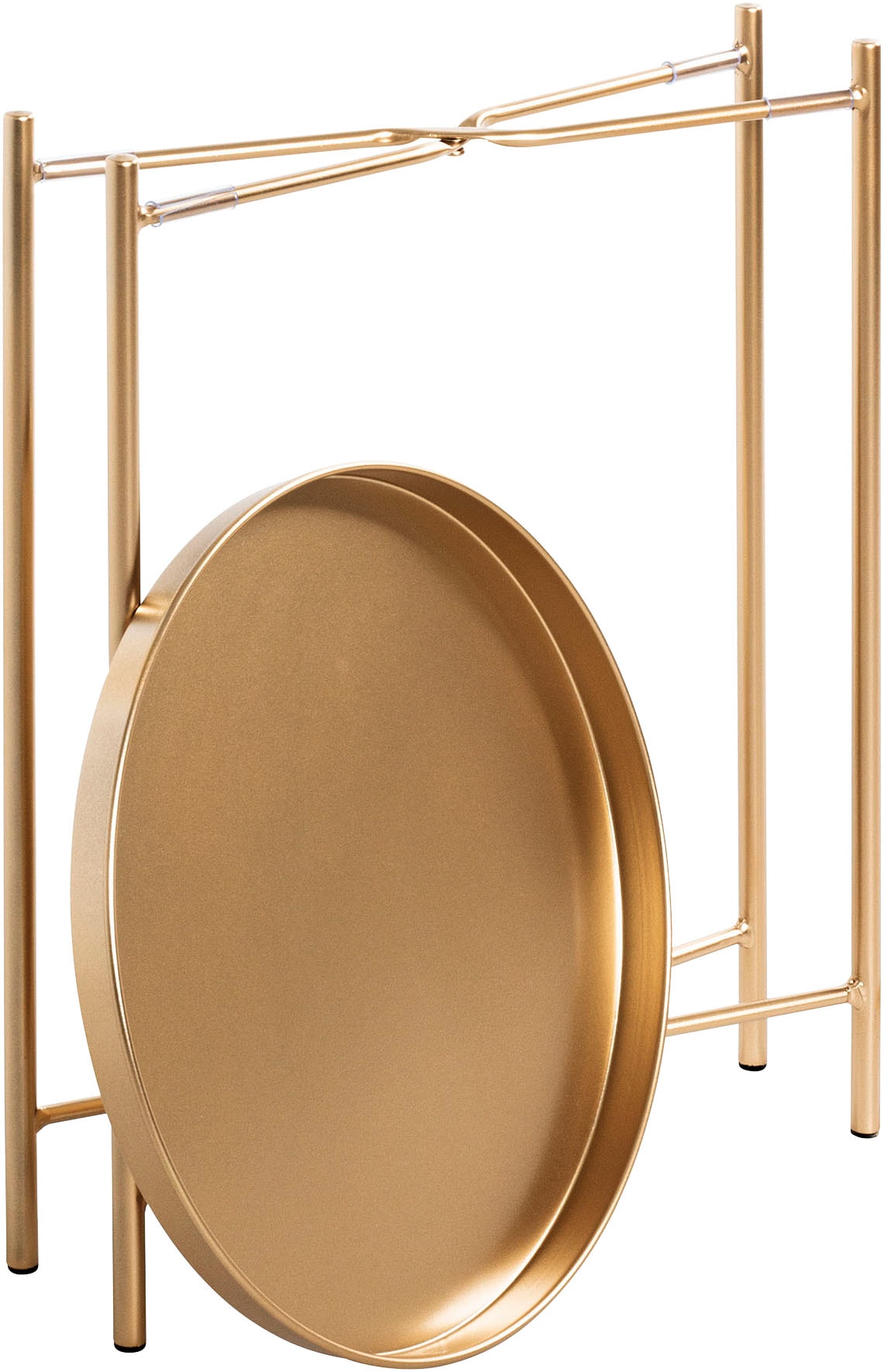 HAKU Beistelltisch »Sofatisch, Wohnzimmertisch« 1 Stk. tlg. rund - aus Metall Gold - Ø/H 39/50 cm