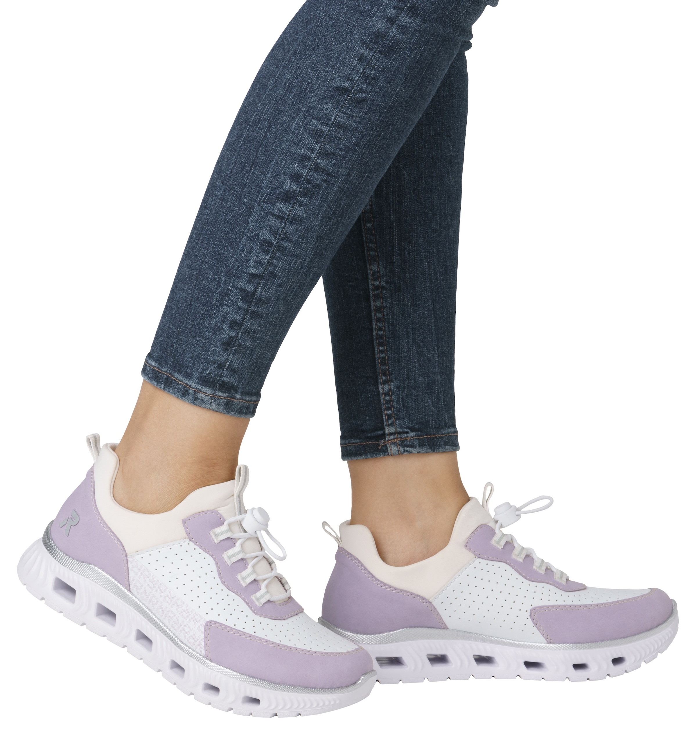 RIEKER Sport Slip-On Sneaker »vegan«, Slipper, Halbschuh, Freizeitsneaker mit MemoSoft-Ausstattung