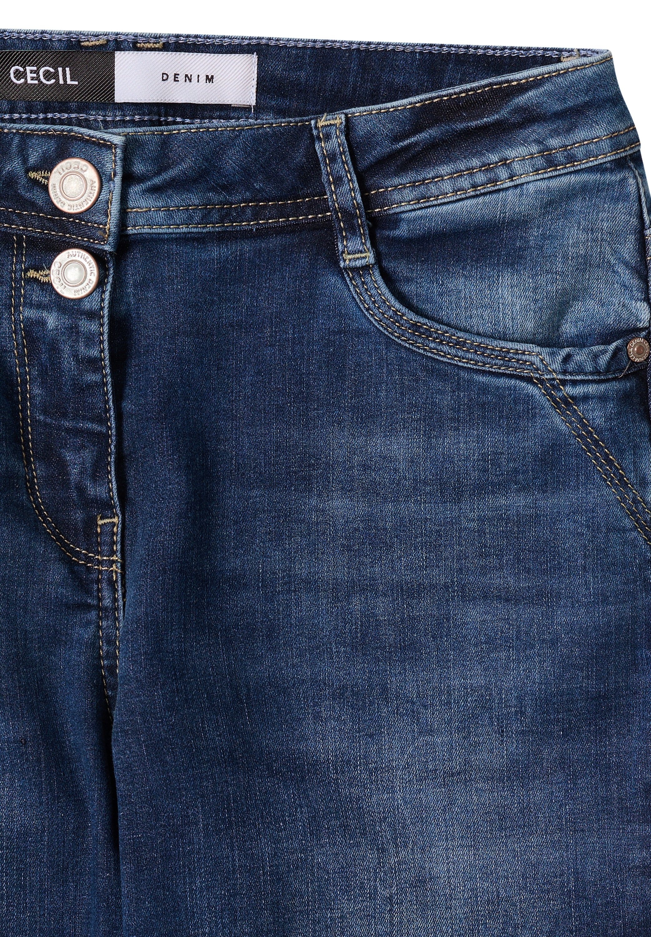 Thumbnail - Cecil Comfort-fit-Jeans, 5-Pocket-Style