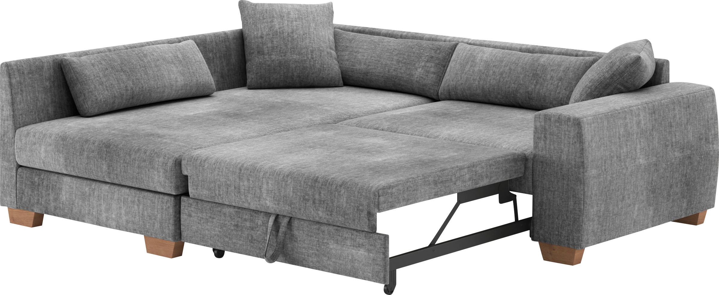 Mr. Couch Ecksofa »Helena L-Form«, Mit Federkern, wahlweise mit Bettfunktion und Taschenfederkern