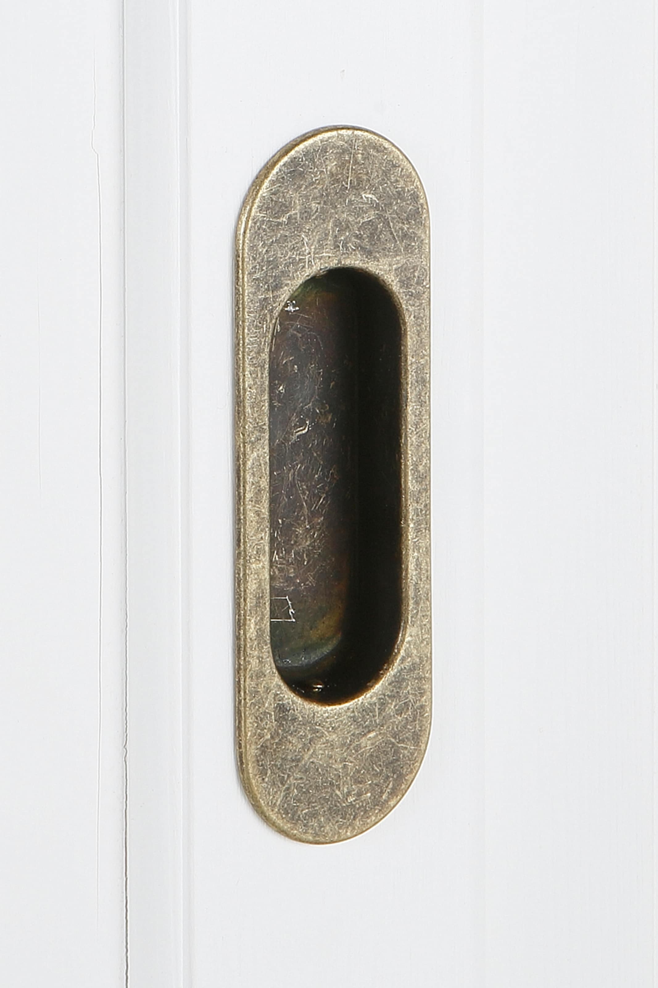 Home affaire Schiebetürenschrank »Konrad, Landhausstil, rustikal, mit Schubladen + Spiegel, Kassetten«, (3 Breiten: 153/202/249 cm H/T ca.207/64 cm), massive Kiefer, FSC®-zertifiziert, Messinggriffe, mehrere Varianten