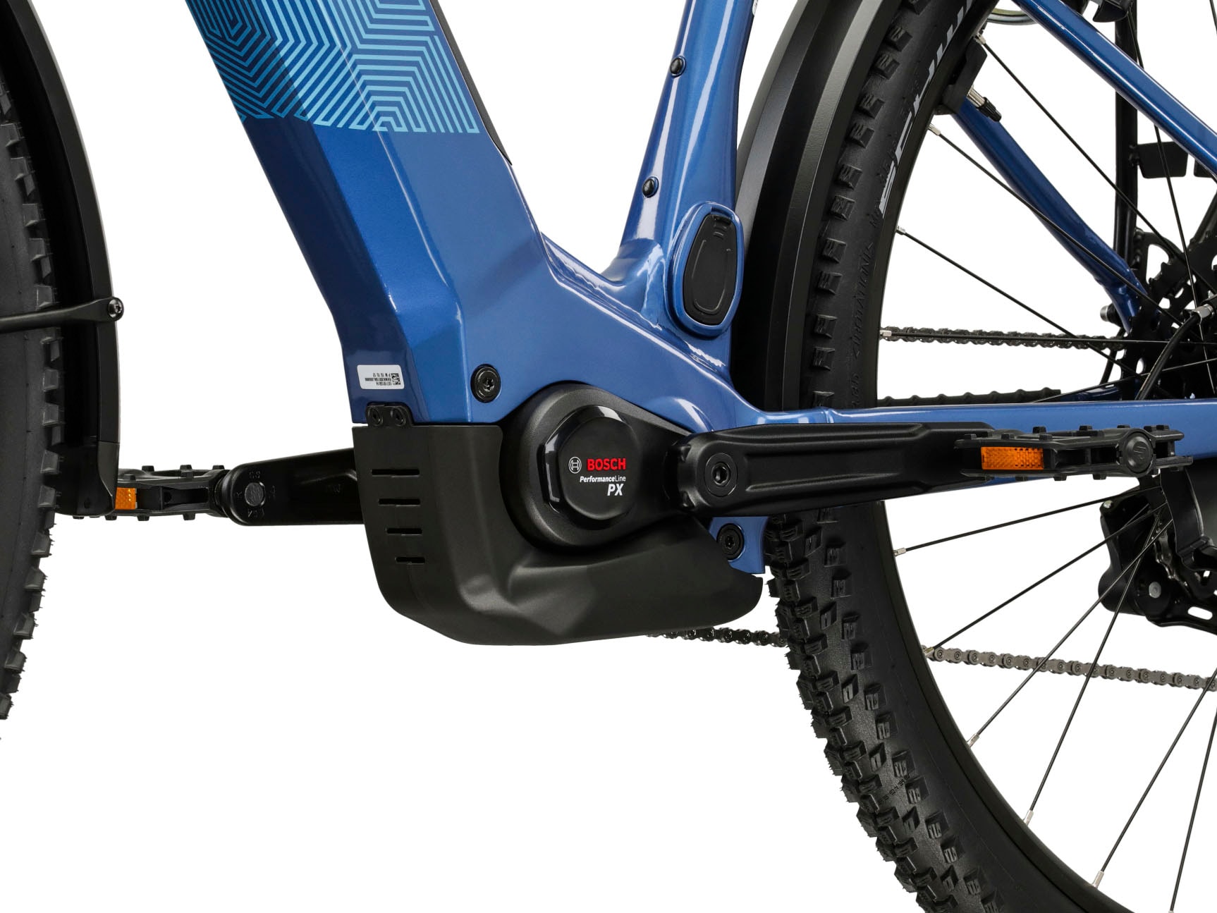 Kross »Influx Hybrid SUV 2.0 16,7Ah / BOSCH 600 Wh 29" blau 9 Gänge 2026« 9 Gang Shimano CUES U4000 Schaltwerk Kettenschaltung Mittelmotor 250 W BOSCH PERFORMANCE LINE PX Mittelmotor