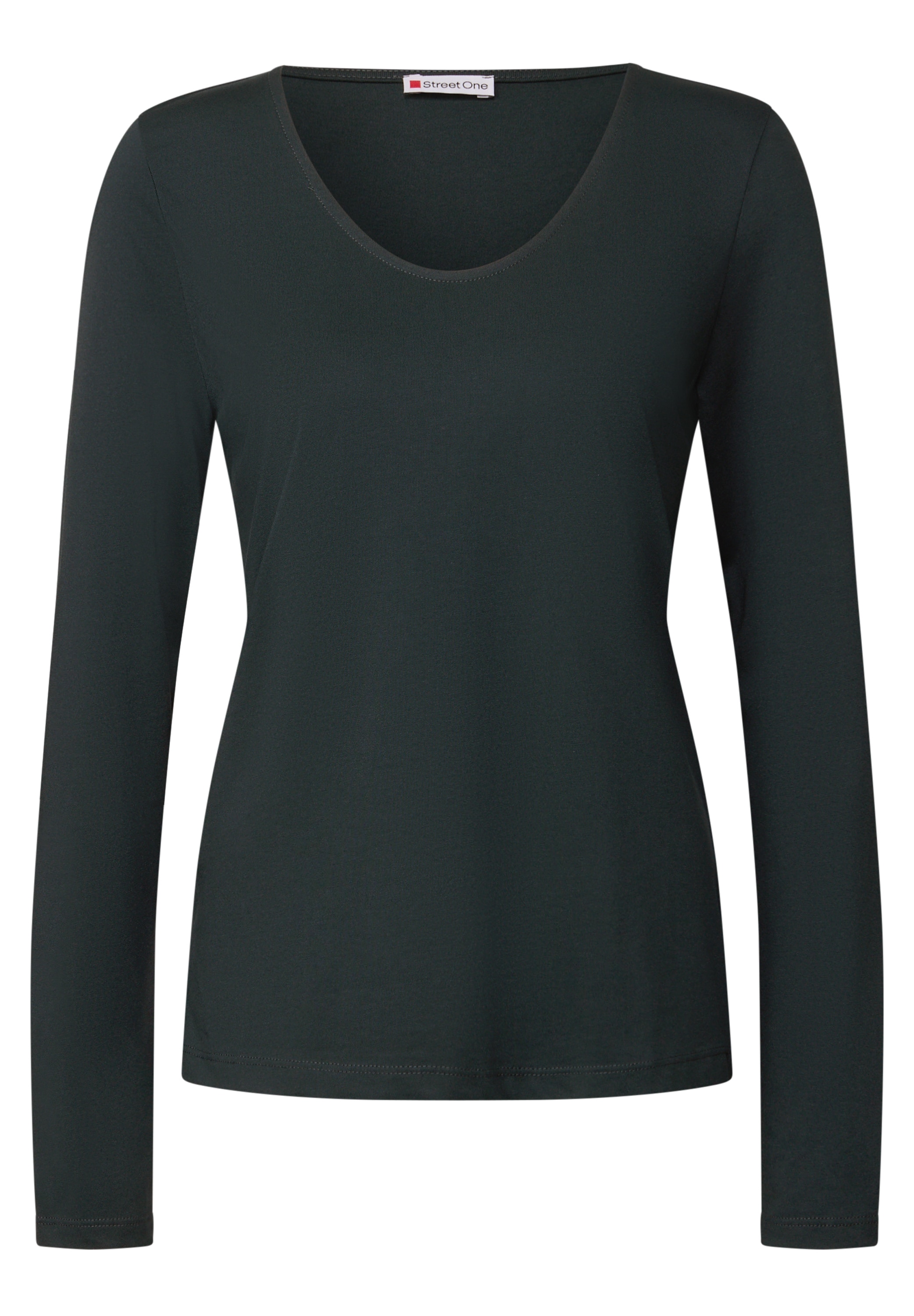 STREET ONE Langarmshirt, im soften Baumwoll-Mix