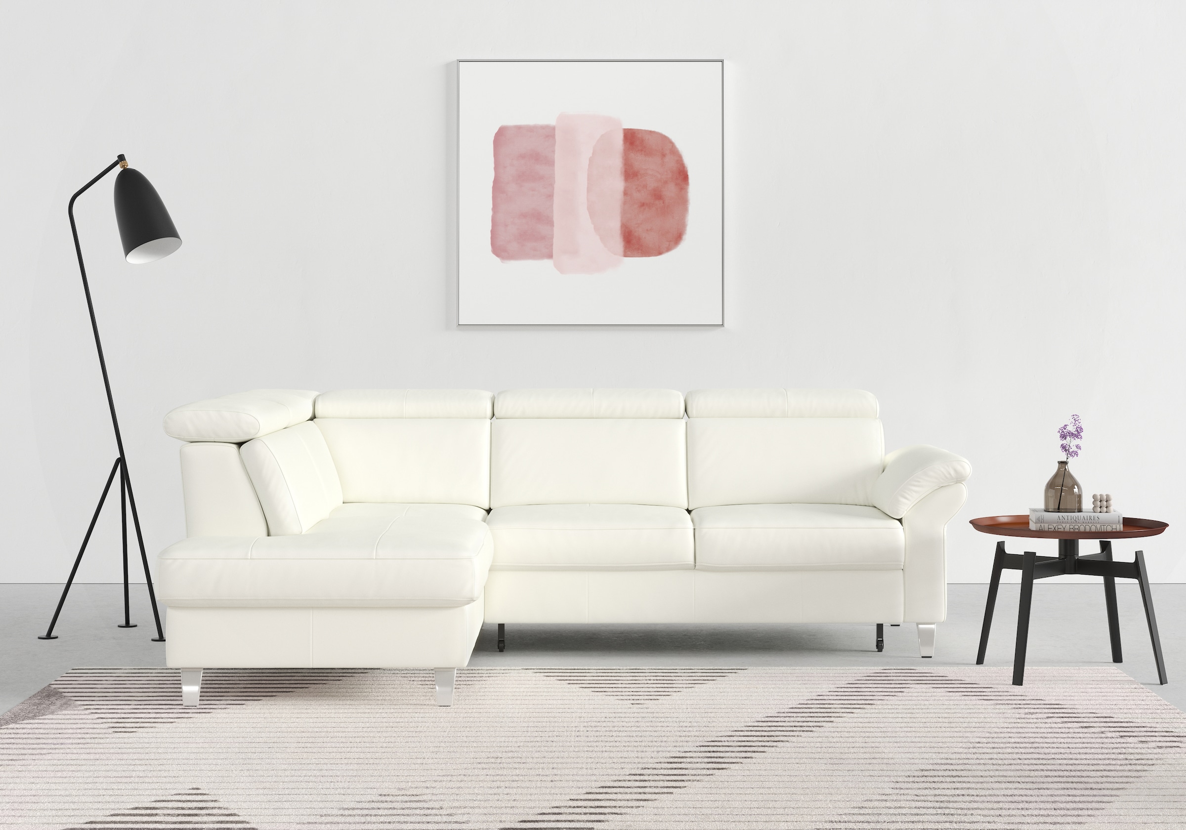 sit&more Ecksofa "Arngast L-Form" inklusive Kopfteilverstellung und Federke günstig online kaufen