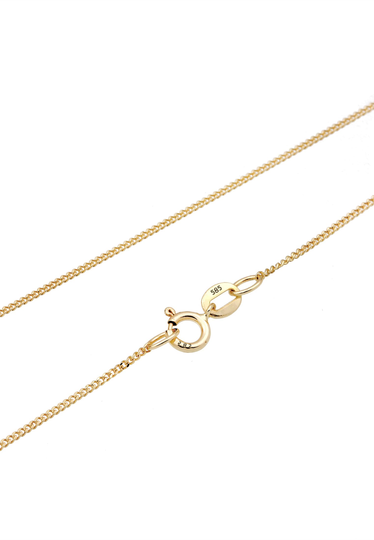 Elli Premium Collierkettchen »Herz Liebe Zirkonia 585 Charmant Gelbgold«