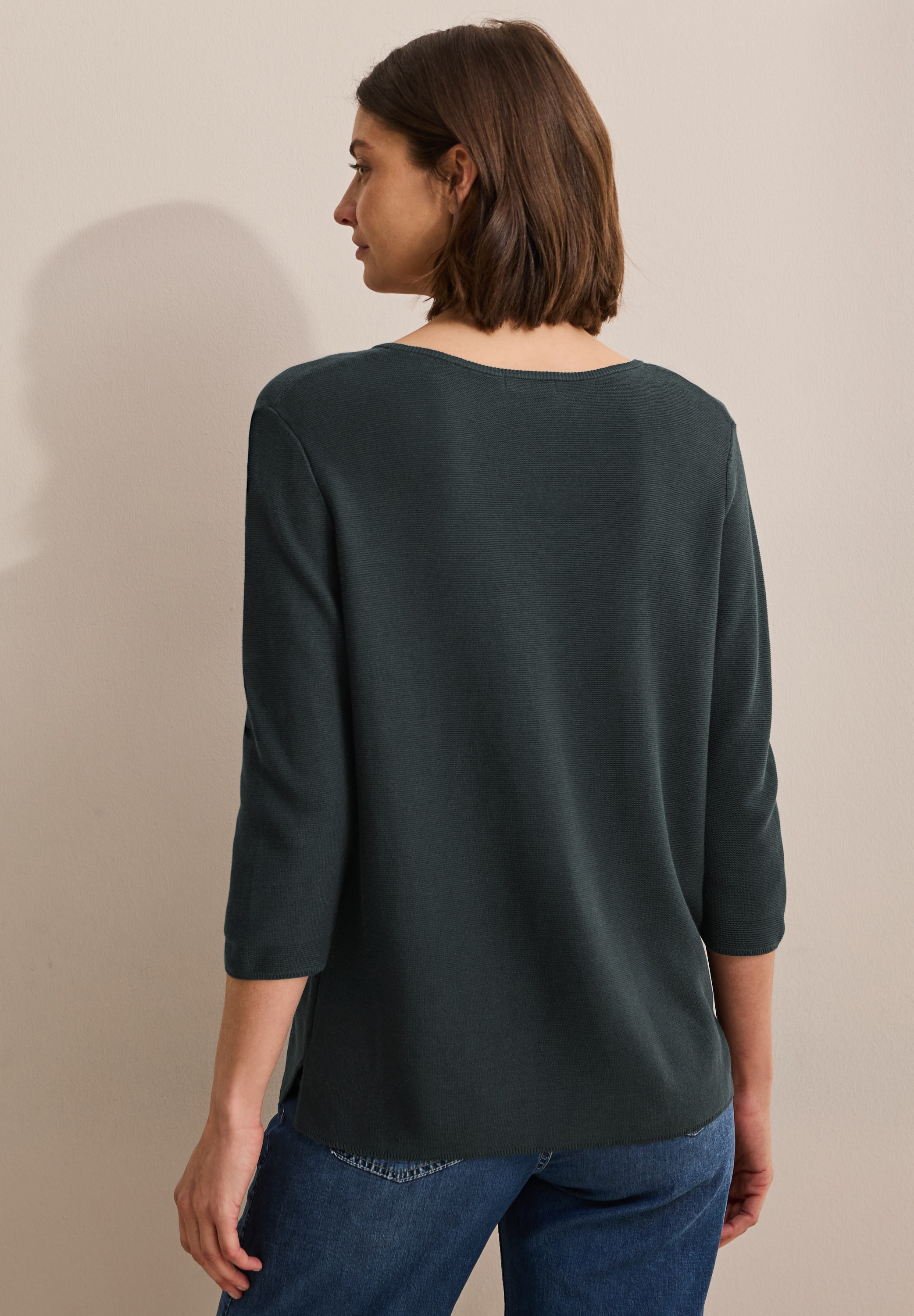 Cecil Strickpullover, mit 3/4-Arm und Rundhals