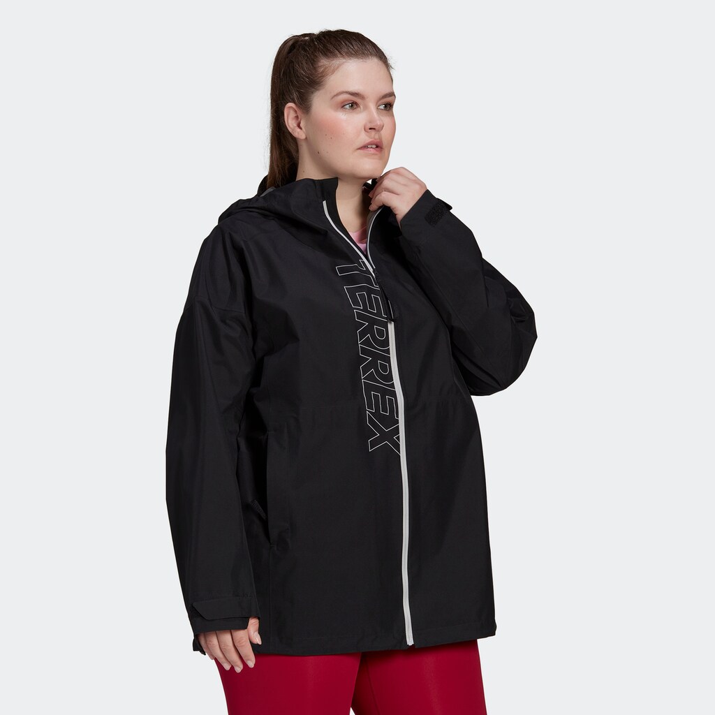 adidas TERREX Outdoorjacke »TERREX GORE-TEX PACLITE REGENJACKE«, mit Kapuze