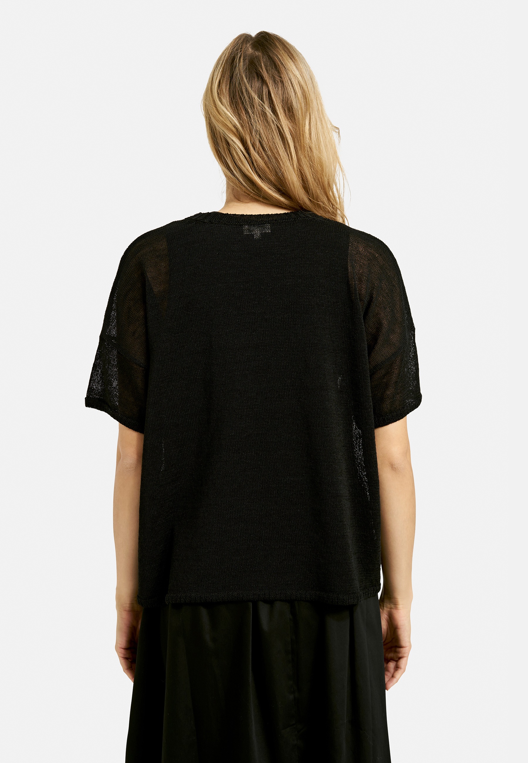 Thumbnail - Milano Italy Rundhalspullover mit überschnittenen Schultern