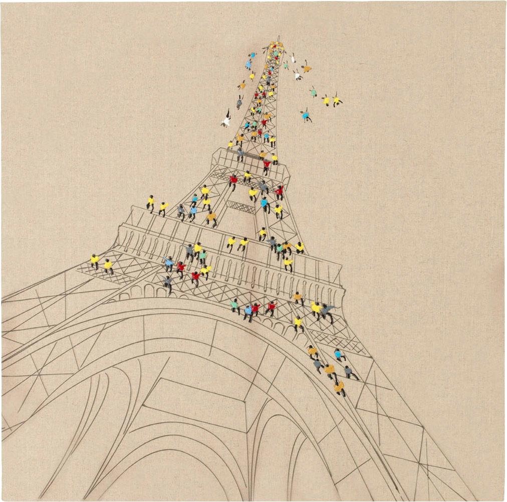 Kayoom Ölbild »Trip To Paris«, 80cm x 80cm