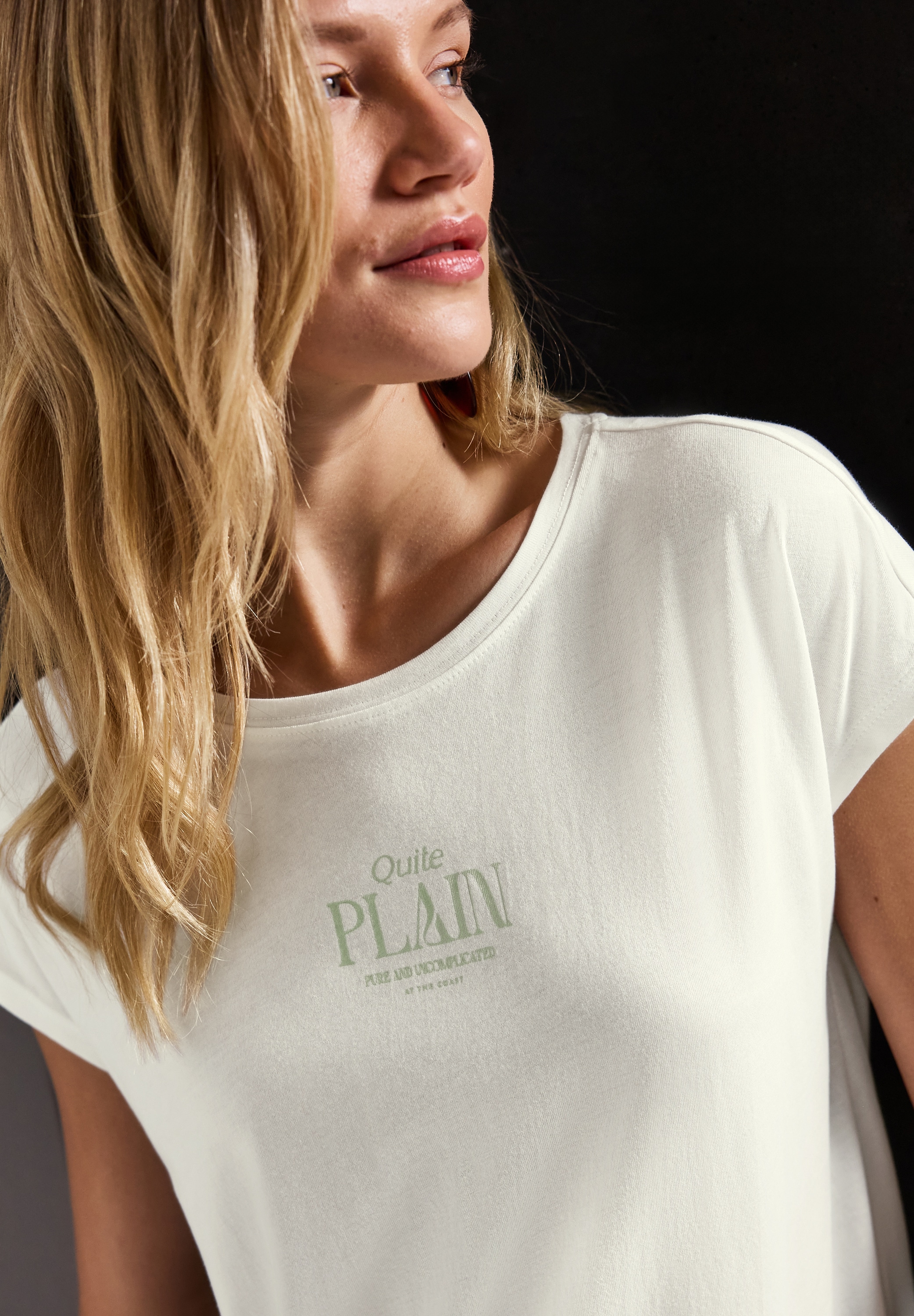 STREET ONE Shirttop, mit Wording Print