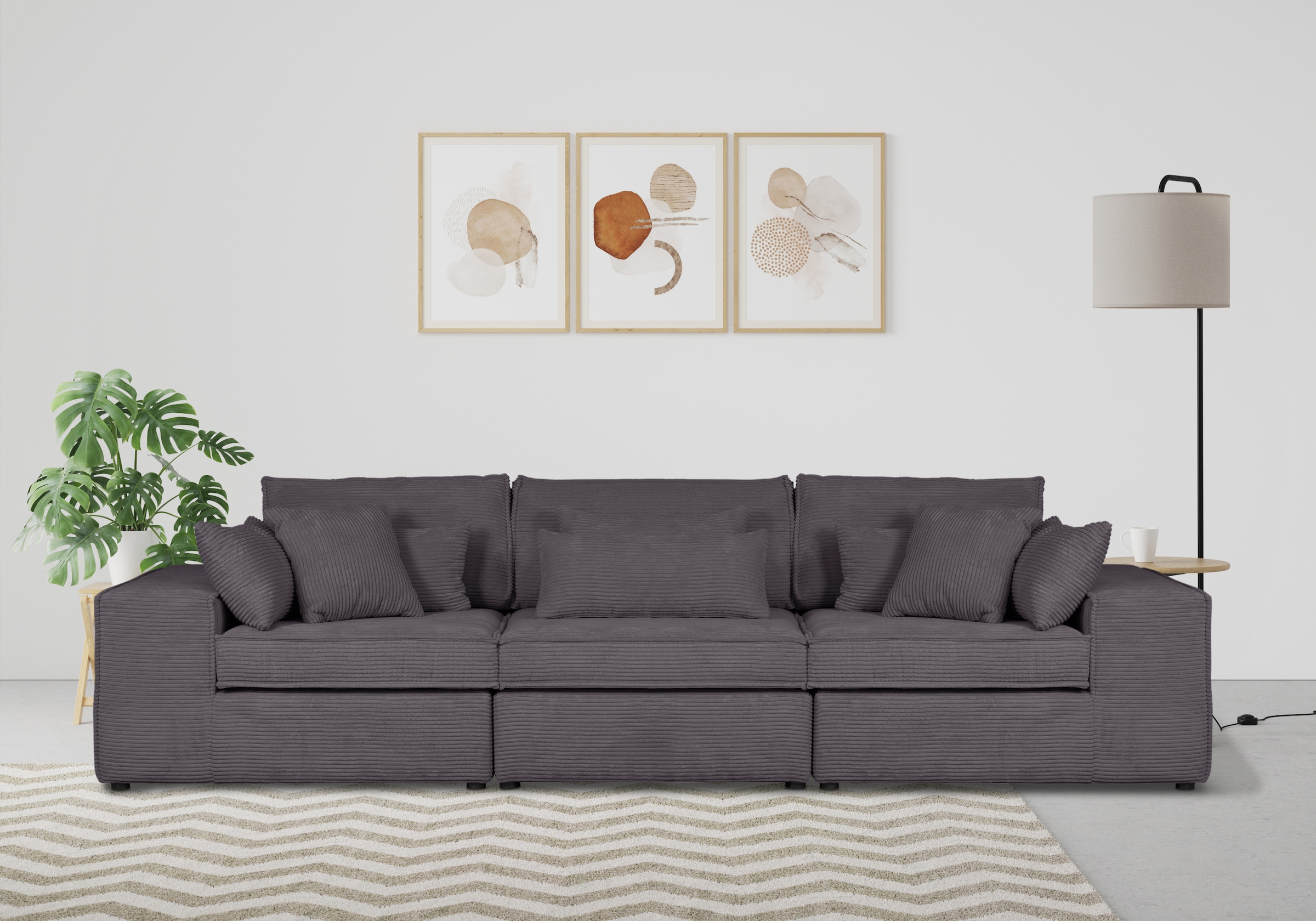 OTTO home 3-Sitzer "Enid" 3 Teile, bestehend aus Modulen, in vielen Bezügen, auch in Breitcord