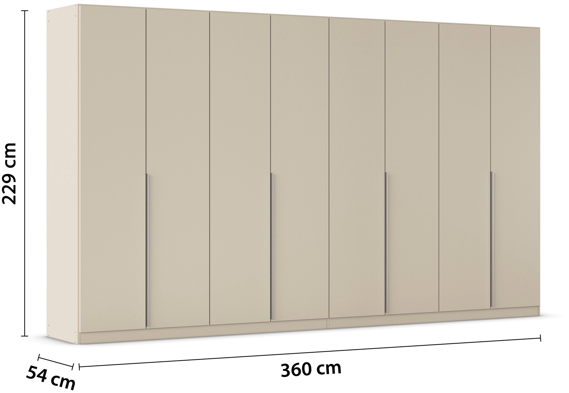 rauch Drehtürenschrank »Kleiderschrank Schrank Garderobe AGORDO TOPSELLER Schlafzimmer« in zwei Griff-Farben, Breiten 91-360 cm, Dekor- oder Hochglanzfront,  durchdachte Innenausstattung, in 7 Breiten und 2 Höhen MADE IN GERMANY
