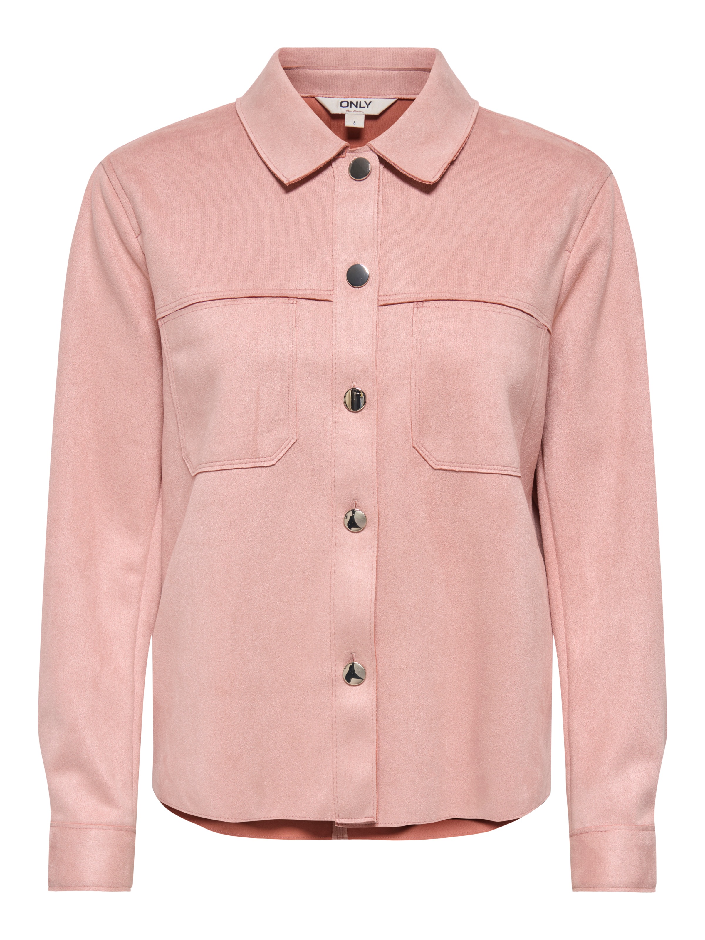 ONLY Hemdbluse "ONLMIRA L/S FAUX SUEDE SHIRT PNT" Materialmix, regular fit günstig online kaufen