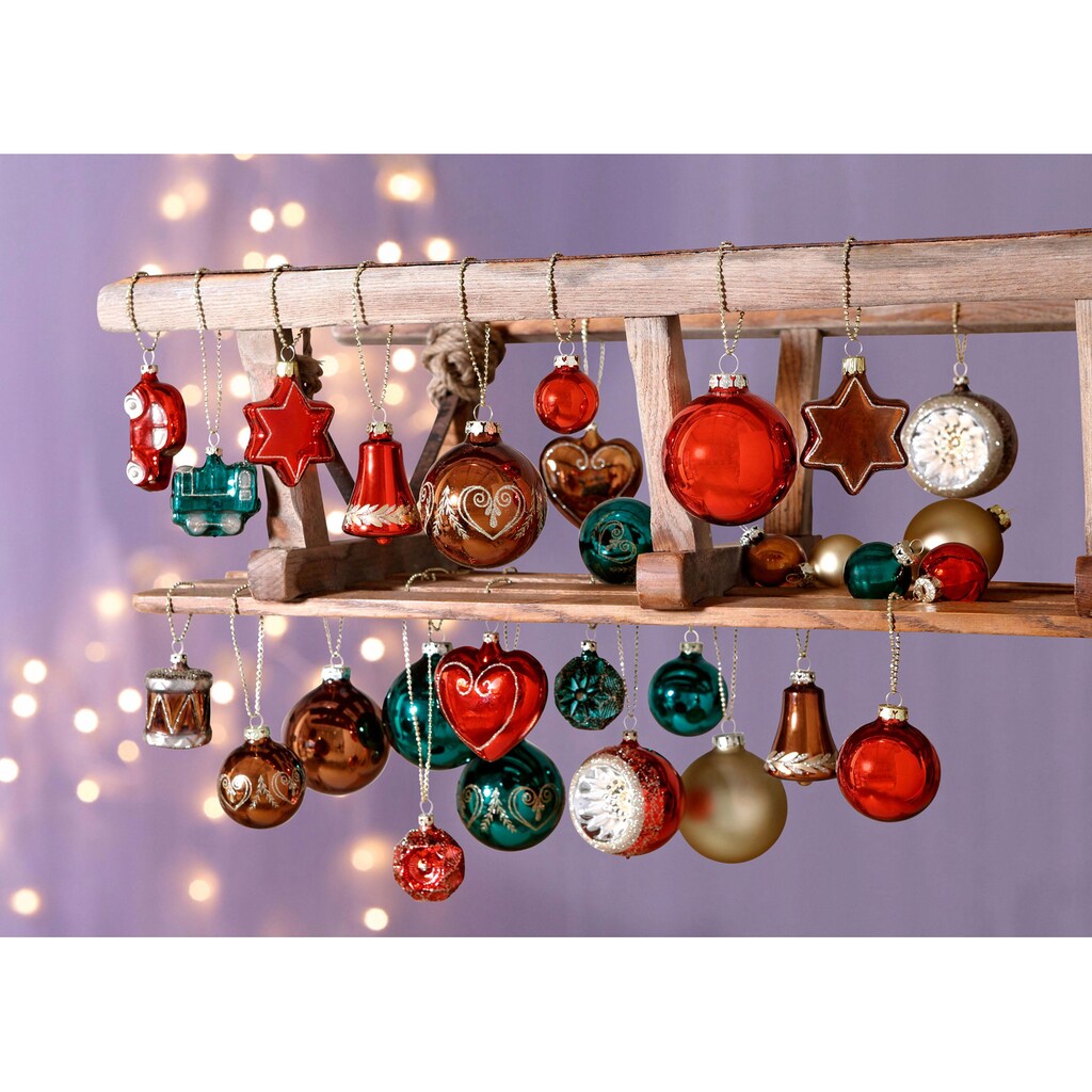 Thüringer Glasdesign Christbaumschmuck »Lieblingsstücke, Weihnachtsdeko, Christbaumschmuck«, (Set, 3 tlg.)