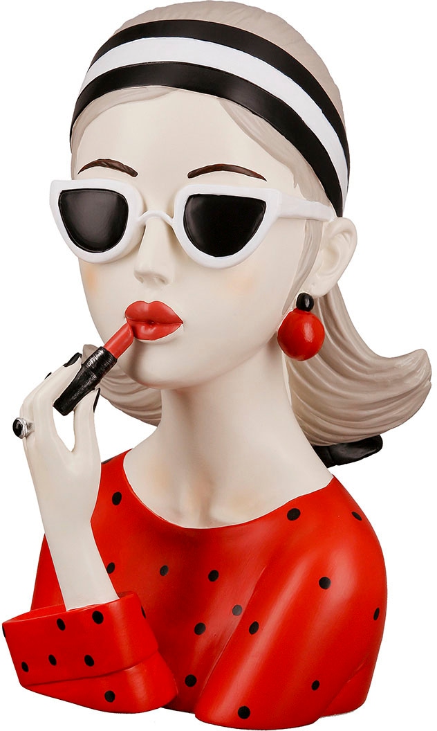 Lippenstift« BAUR Dekofigur rotem »Figur | Lady mit GILDE