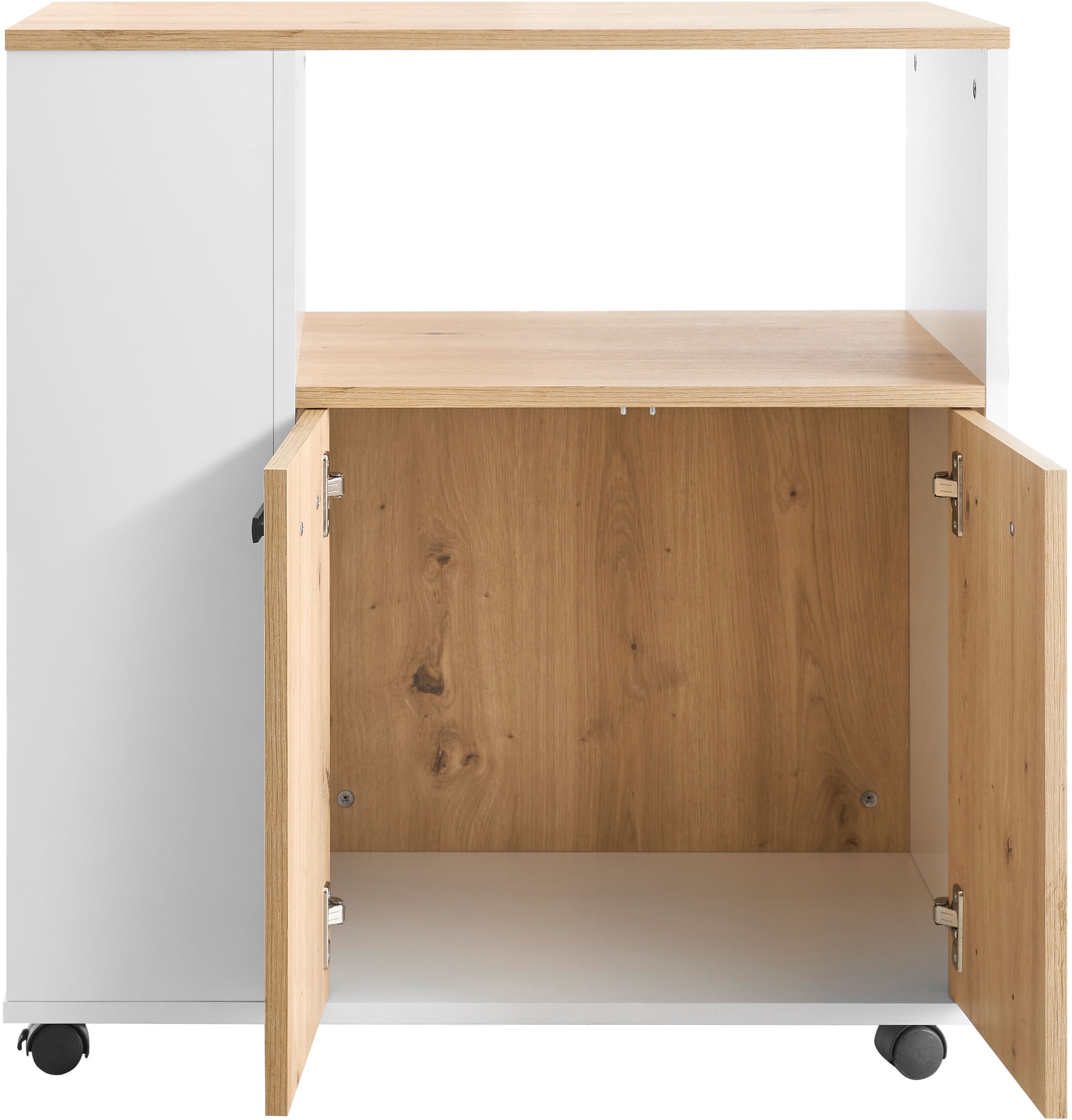 BASIC by Balculina Küchenwagen »Bartender,Rollwagen,Küchenwagen,Servierwagen« 1 Stk. tlg. Breite 75 cm, auf 4 Rollen, diverse Ablagen