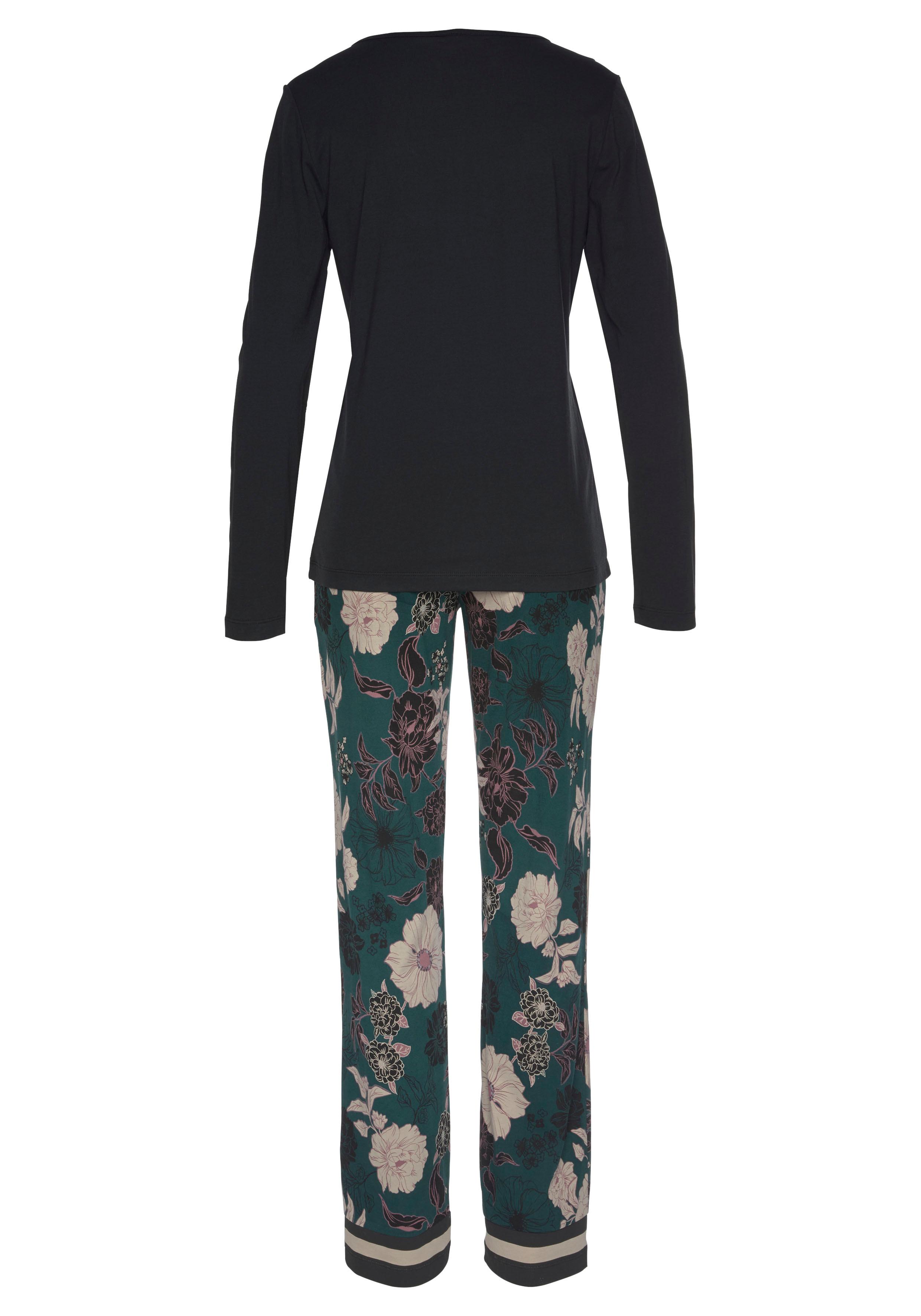 Thumbnail - s.Oliver Pyjama 2-teilig, 2 tlg. mit geblümter Schlafhose