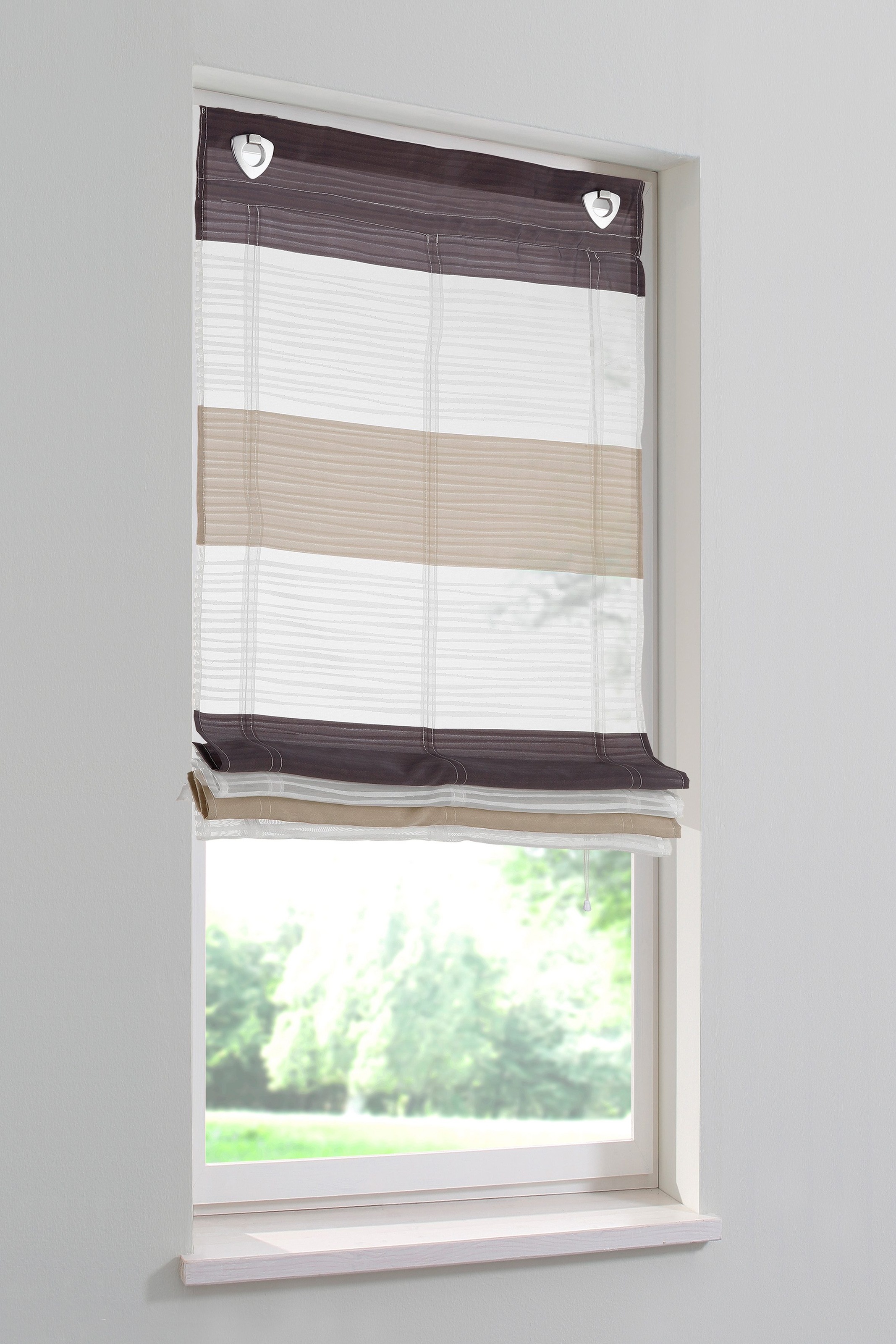 HOME WOHNIDEEN Raffrollo "Sarnia" mit Hakenaufhängung ohne Bohren günstig online kaufen