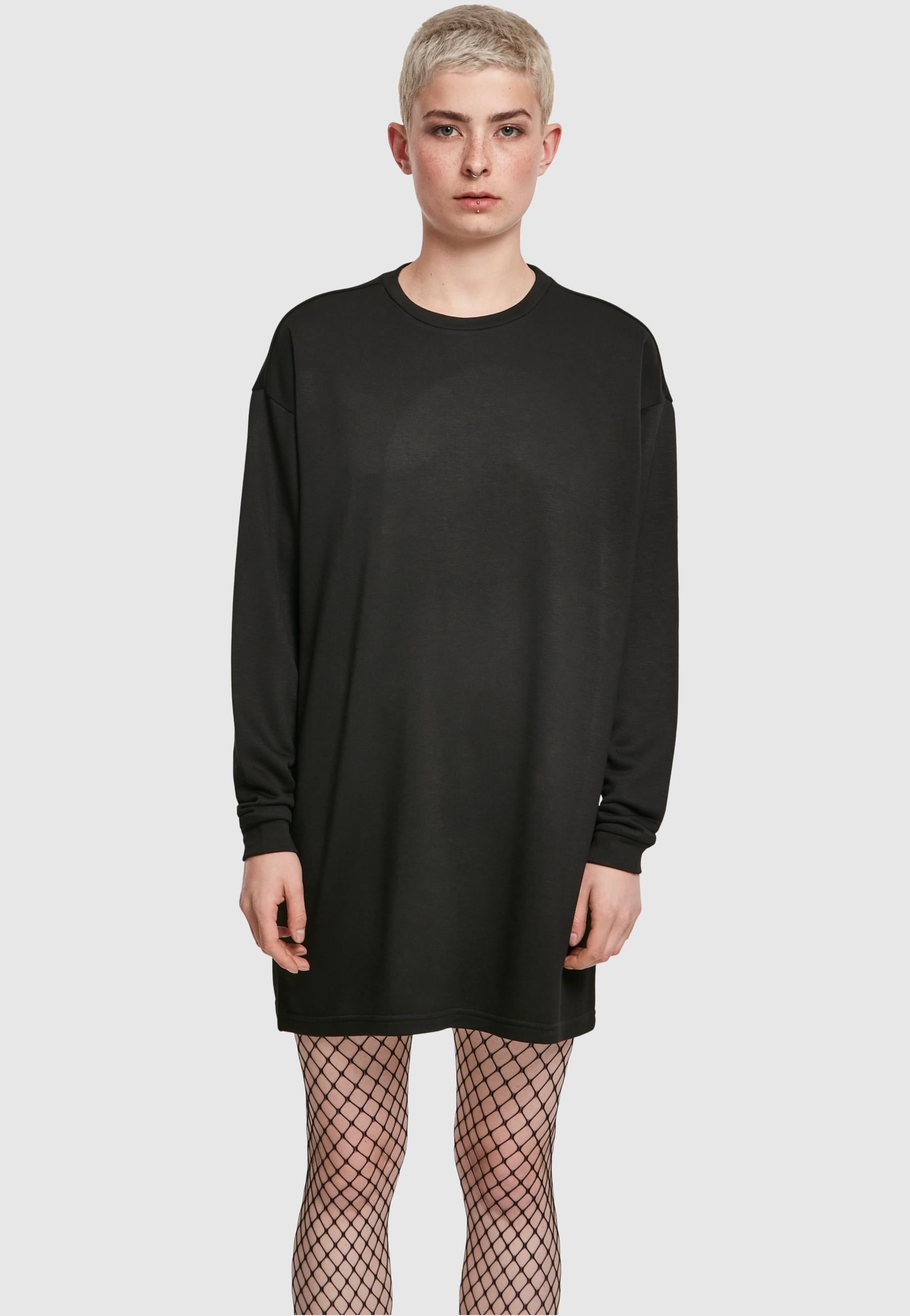 URBAN CLASSICS Shirtkleid »Urban Classics Damen Ladies Modal Terry Crew Dress«, (1 tlg.)