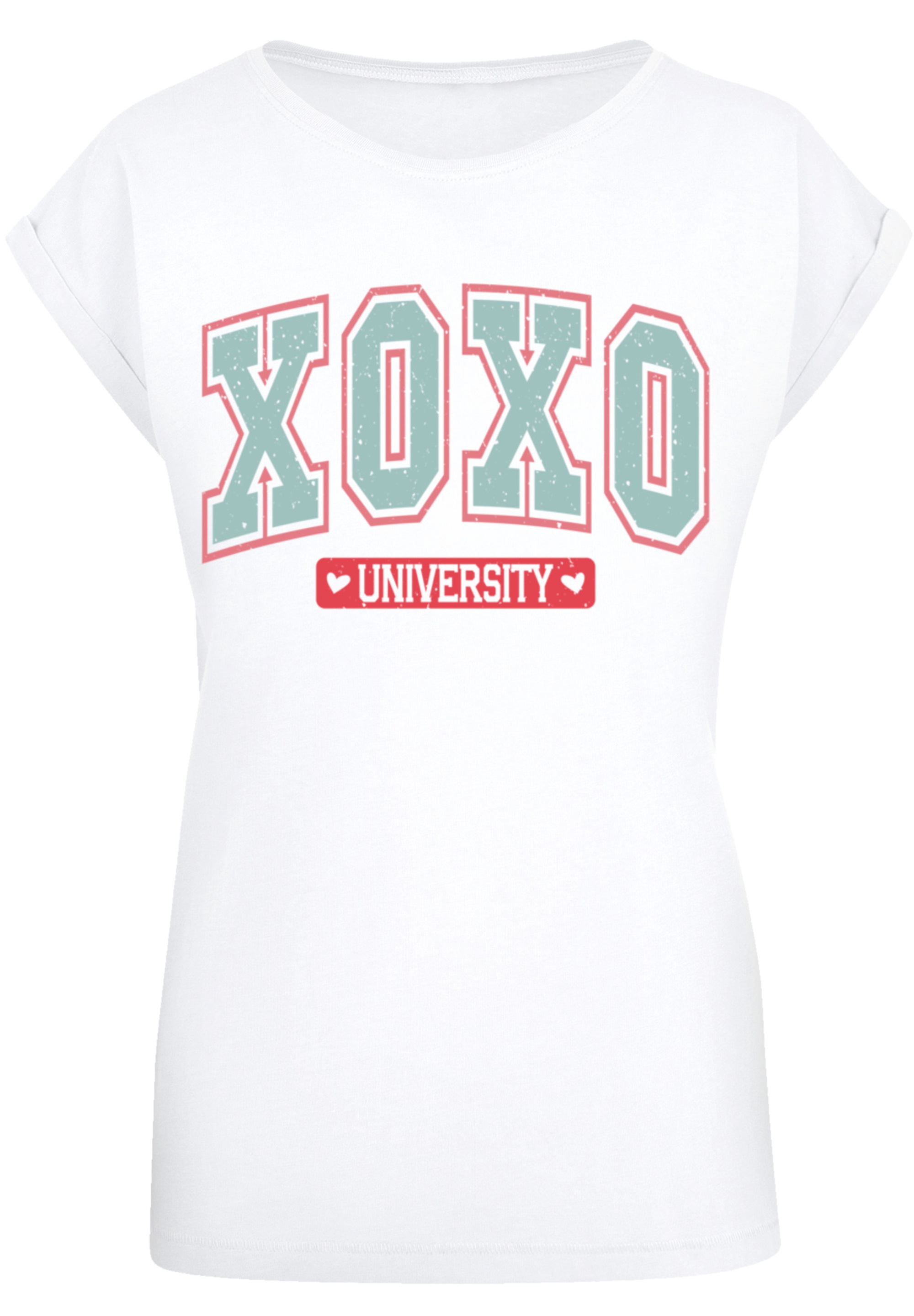 F4NT4STIC T-Shirt »XOXO University Valentinstag«, Premium Qualität