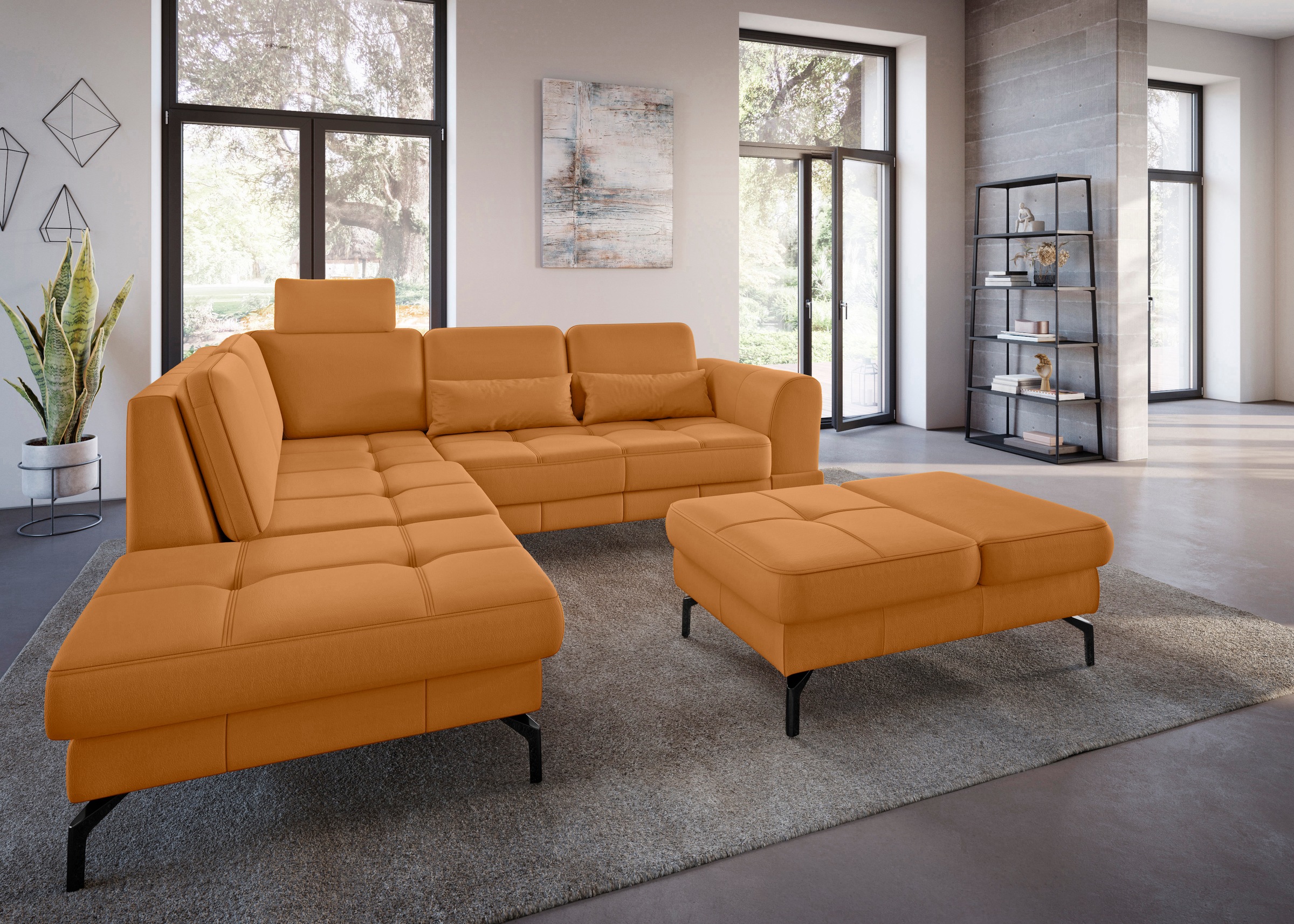 sit&more Ecksofa "Bendigo L-Form", inklusive Sitztiefenverstellung, Bodenfr günstig online kaufen