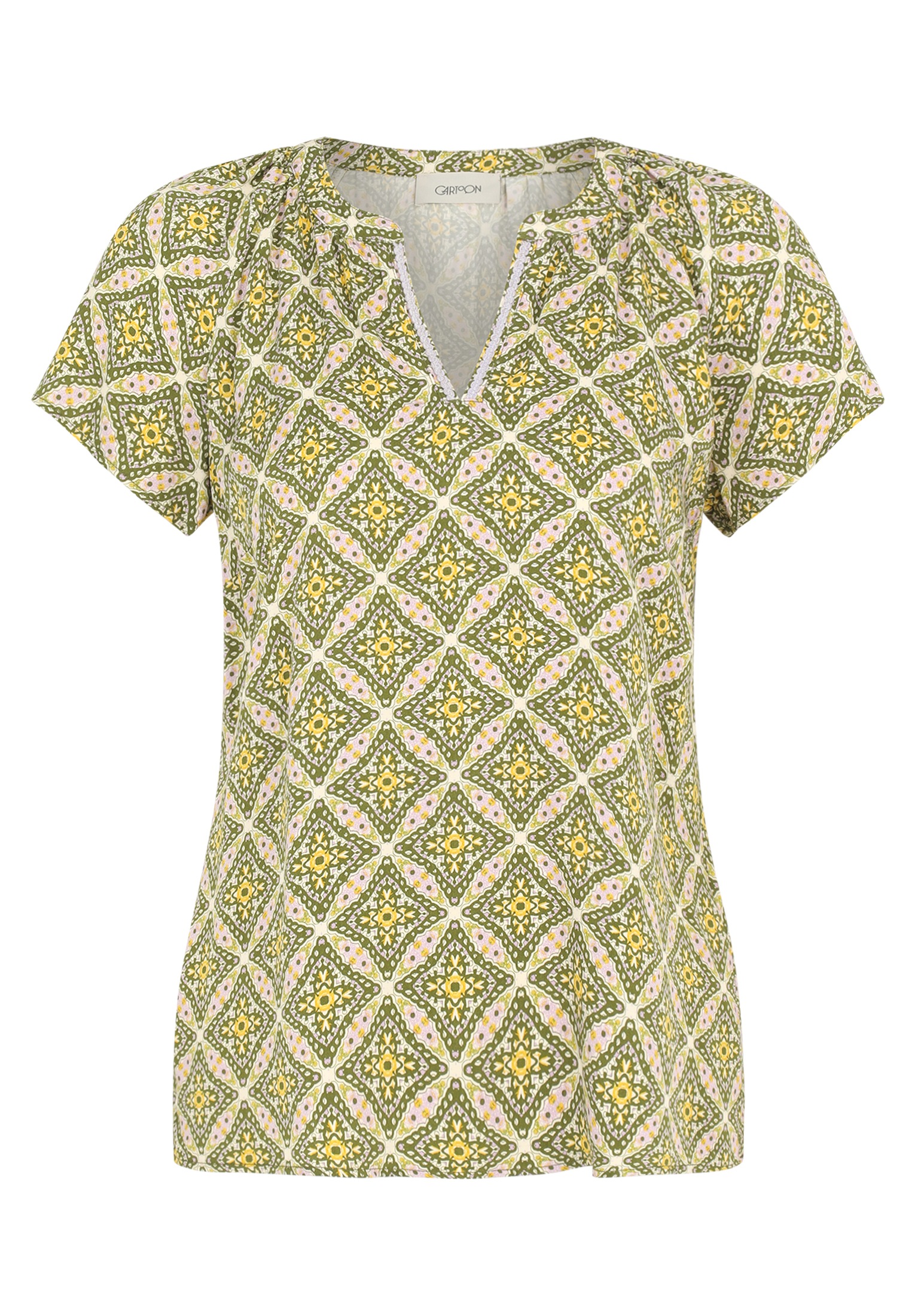 Cartoon Shirtbluse "Damen mit Muster" günstig online kaufen