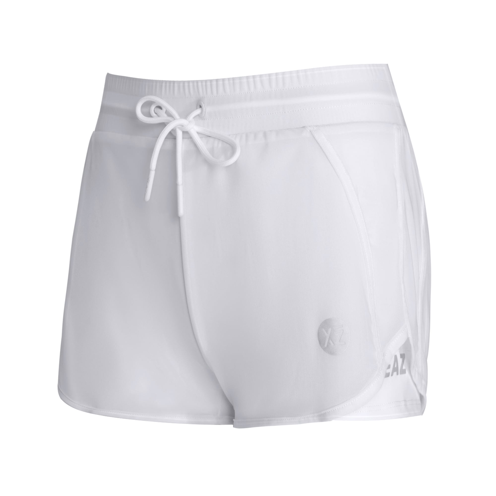 Shorts YEAZ "Shorts SQUAT", Damen, Gr. L, US, weiß, Obermaterial: 80% Nylon NY. 20% Elasthan EL., Hosen Shorts