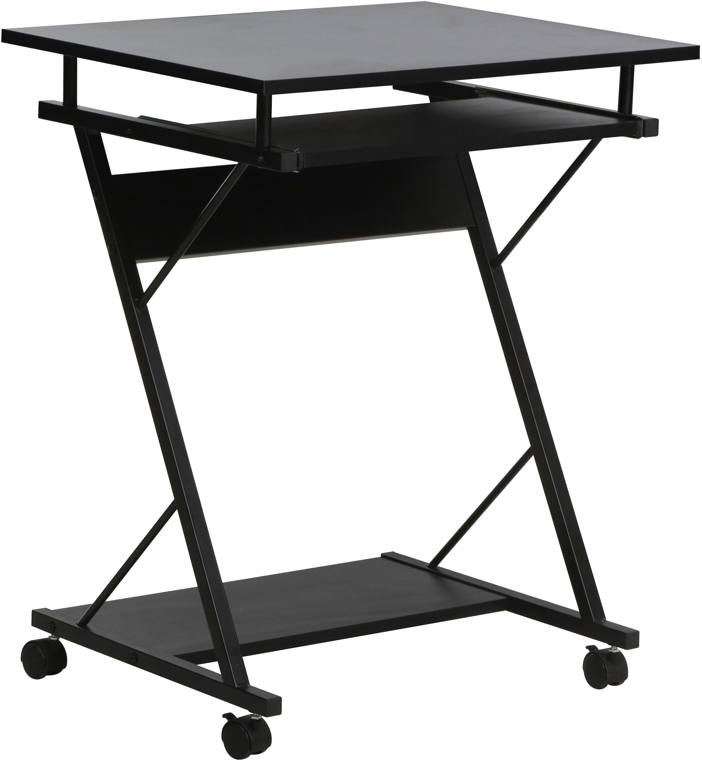 INOSIGN Computertisch »ERVIE, Rolltisch, Laptoptisch,«, stabiles Metallgestell, mit Tastaturauszug, 60x73 cm