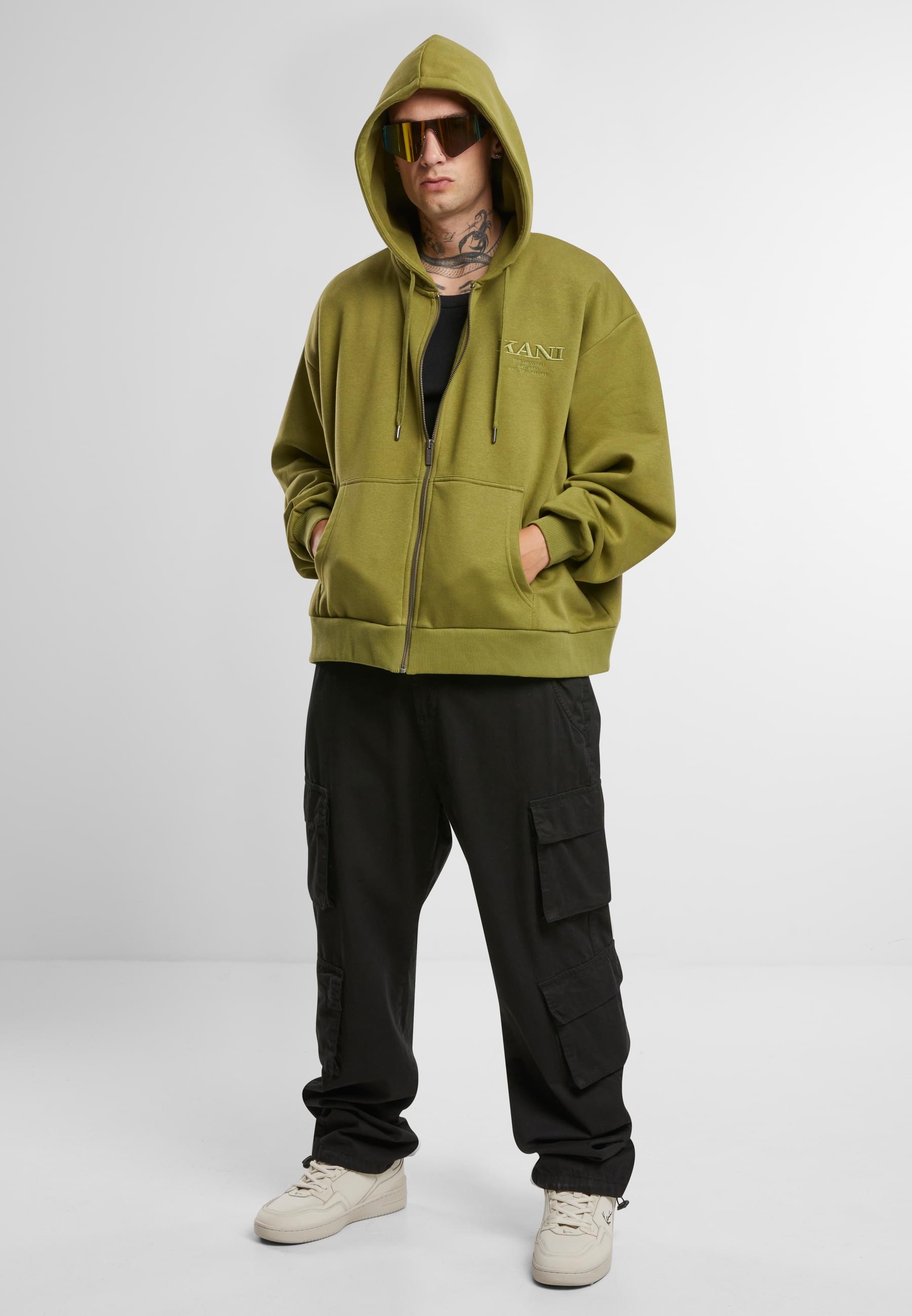 Karl Kani Sweatjacke »Karl Kani Karl Kani Retro Rhinestone Boxy Full Zip Hoodie«
