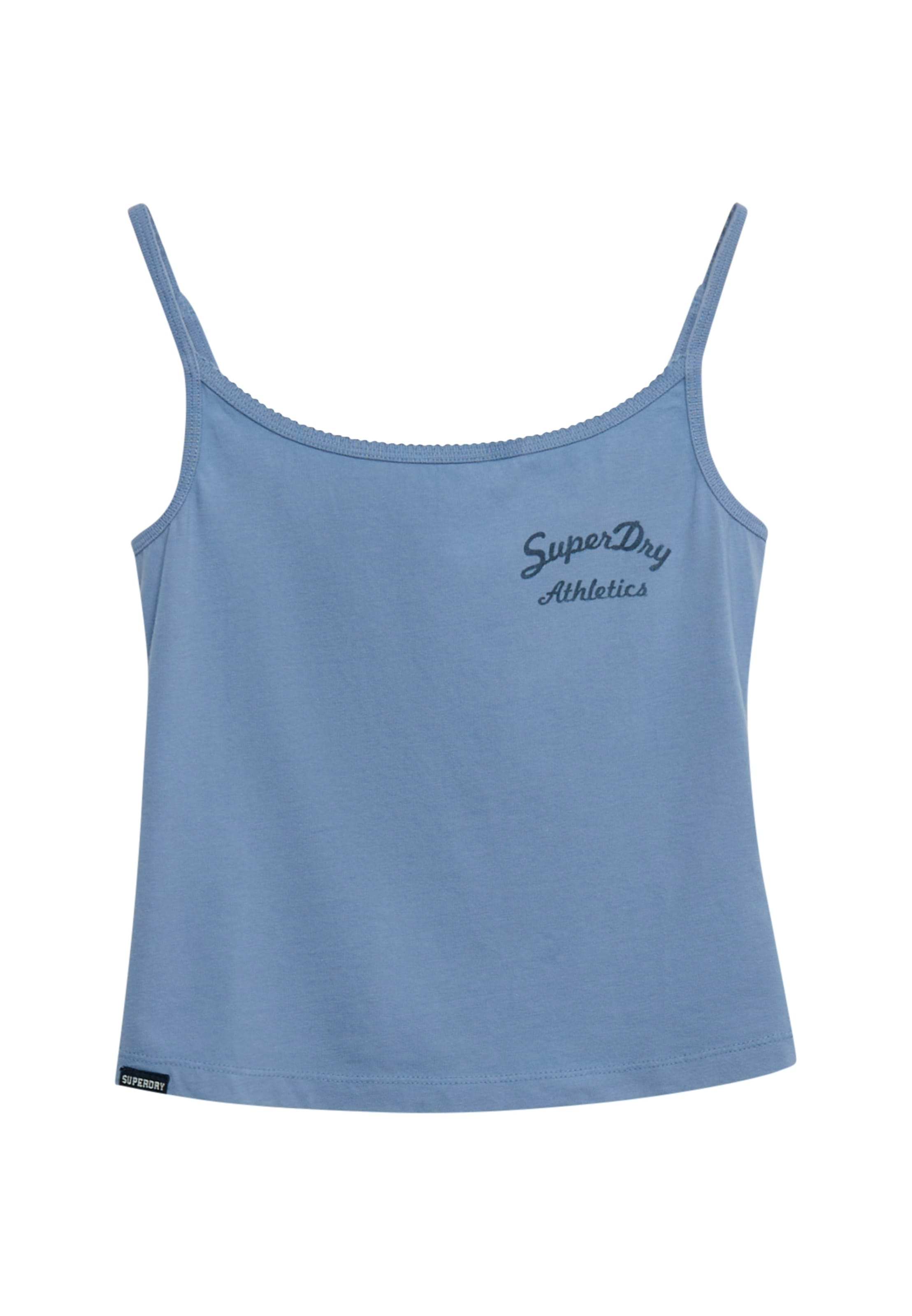 Superdry Tanktop »ATH ESS GRAPHIC CAMI« mit hübschem Spitzen-Detail am Auschnitt