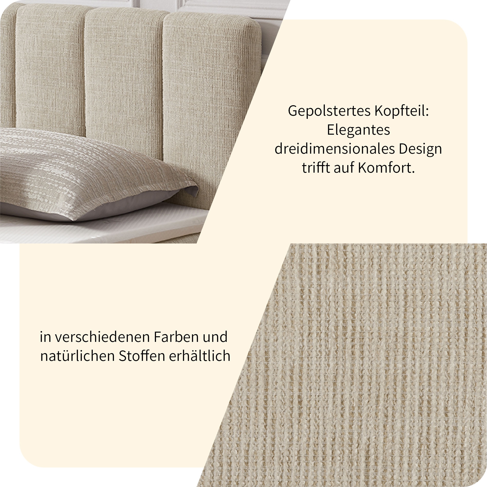 Home affaire Boxbett »Likely inkl. Bettkasten, Liegefläche 180x200 cm, in Boxspring-Optik«, inkl. Topper, erhältlich in verschiedenen Farben