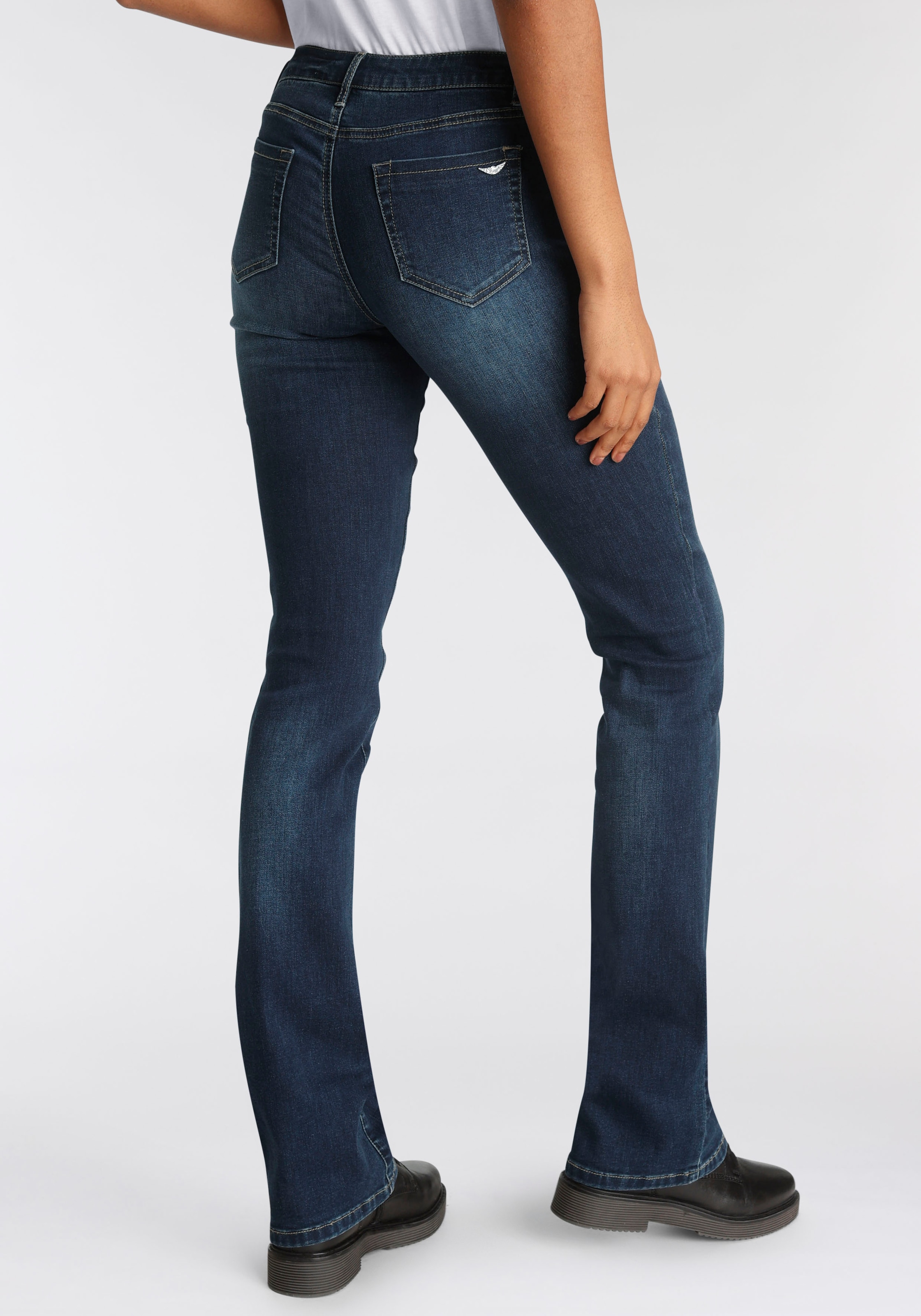 Arizona Bootcut-Jeans »Ultra-Stretch«, kaufen Mid-Waist BAUR |