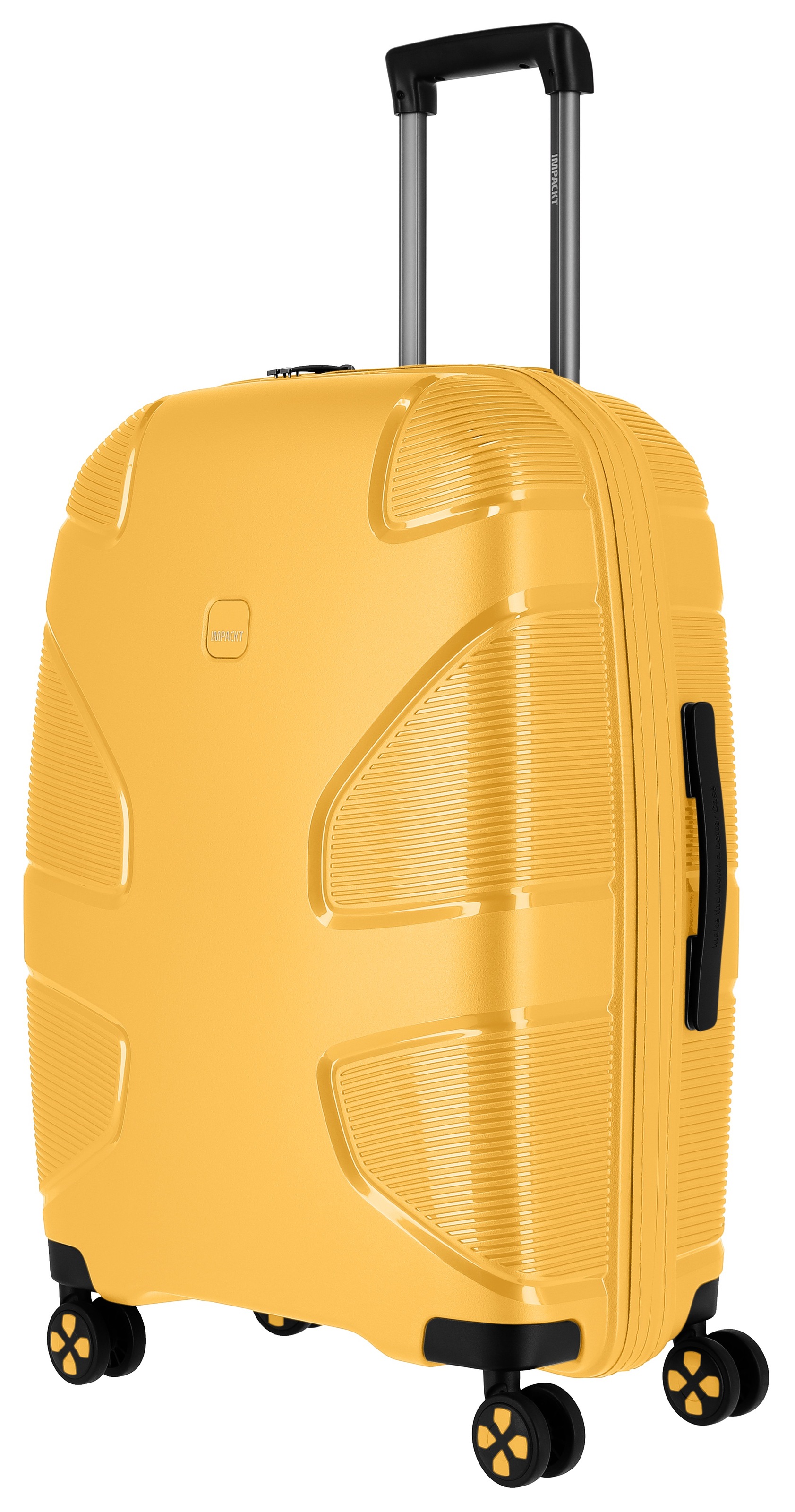 IMPACKT Hartschalen-Trolley »IP1, verschiedene Größen und Farben«, 4 Rollen, Hartschalen-Koffer vegan Koffer Reisegepäck USB-Port TSA Zahlenschloss