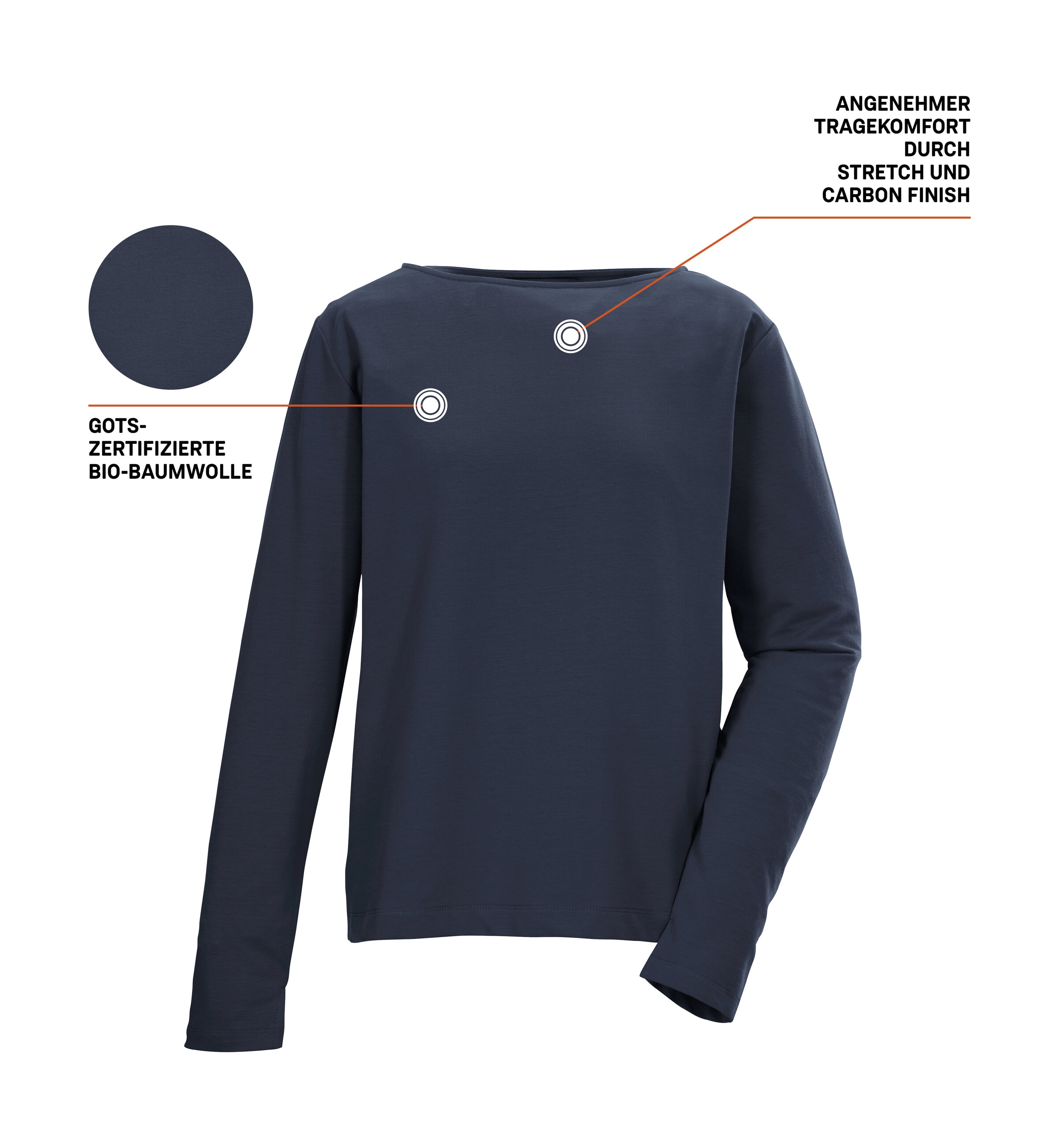 Killtec G.I.G.A. DX Women Long Sleeve Shirt Navy 48 5