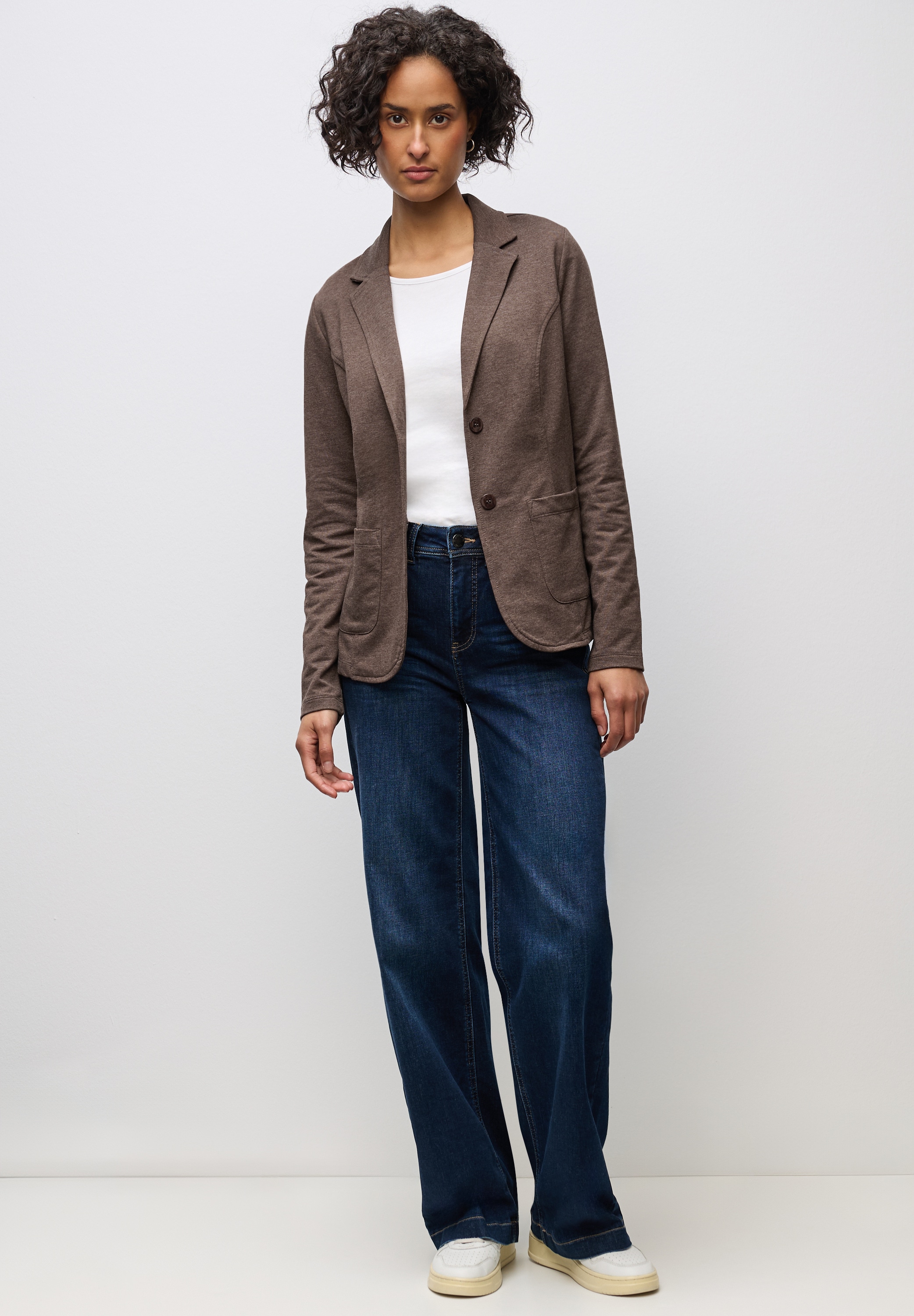 STREET ONE Kurzblazer, aus Baumwolle mit Stretchanteil