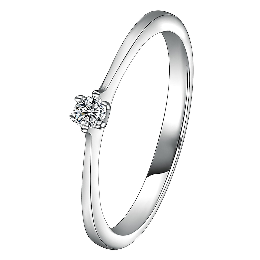 DOOSTI Fingerring »Schmuck Silber 925 Verlobung Trauring Ehering Partnerring«, mit Zirkonia