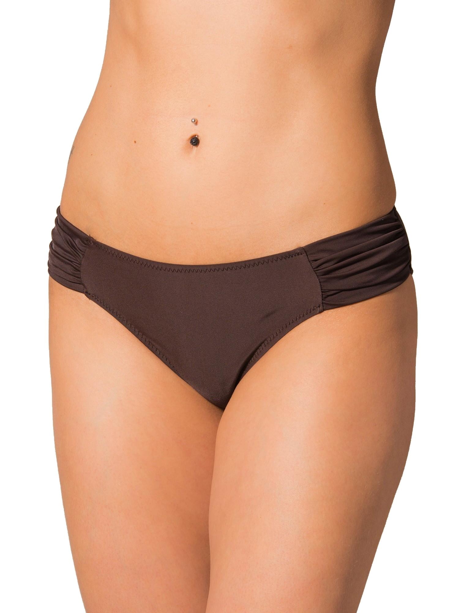 AQUARTI Bikini-Hose "Bikinihose Aquarti Damen Bikinihose mit seitlichen Raffungen"