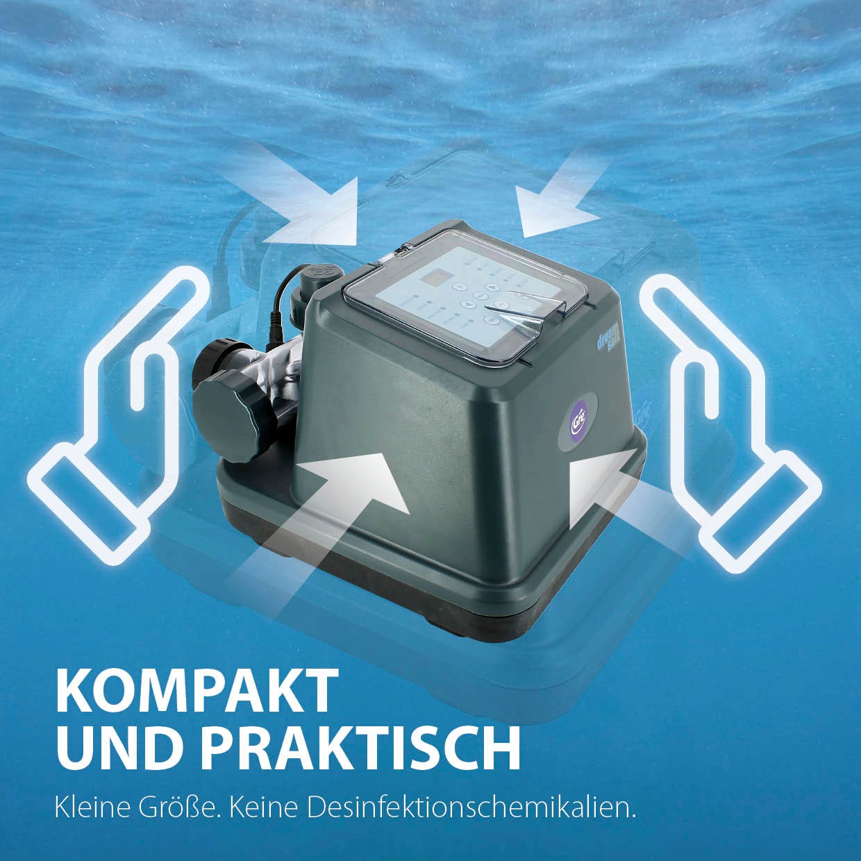 Gre Salzwassersystem »Salz-Elektrolyse System«, (Set), Salzelektrolyse für Pools bis zu 50 m3