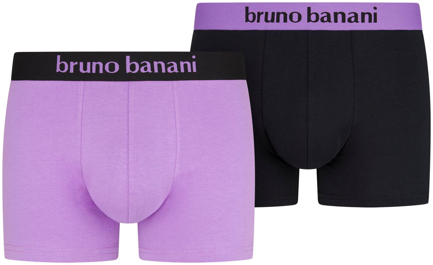Bruno Banani Boxer "Flowing", (2er Pack), mit kontrastreichem Logobund günstig online kaufen