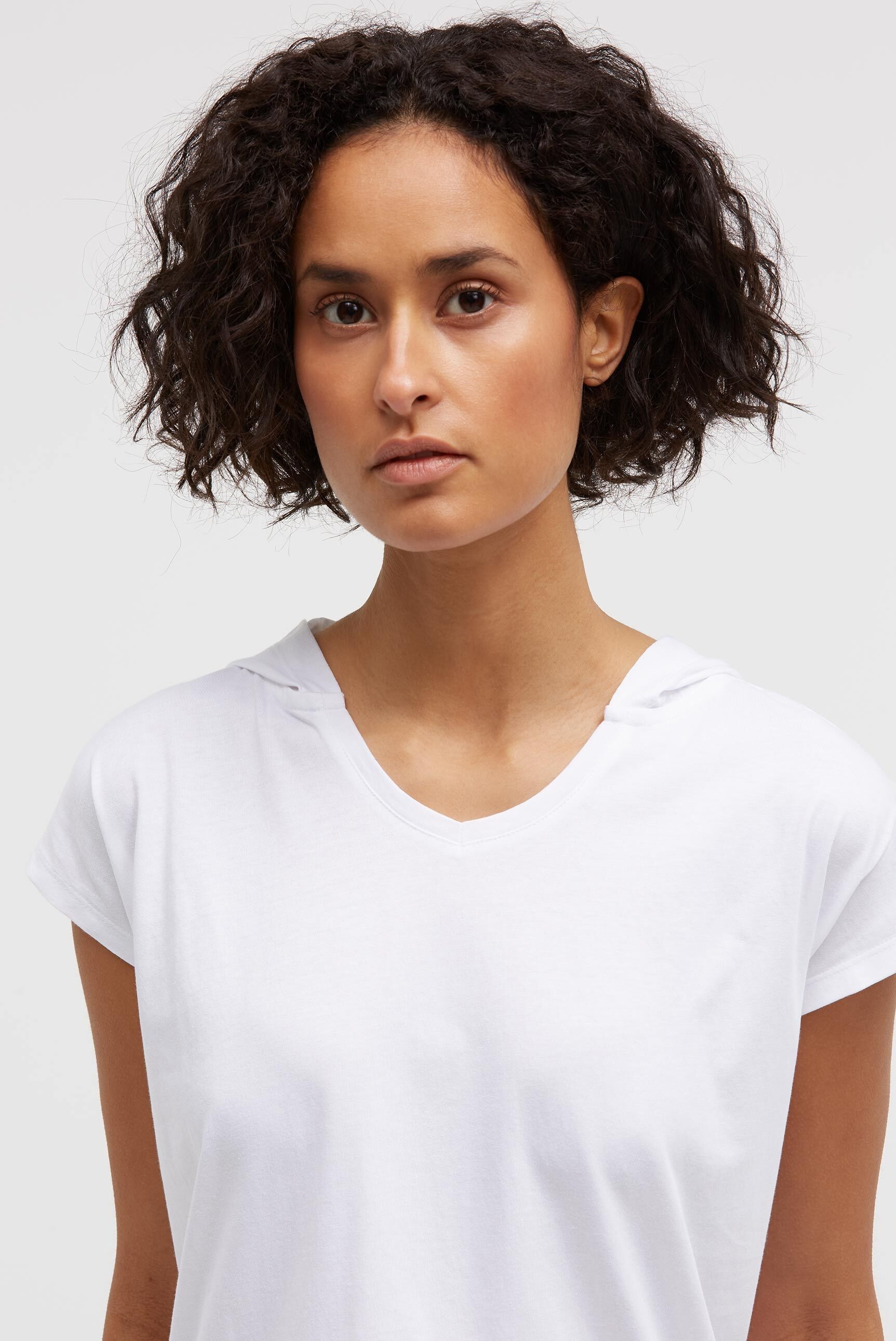 SOCCX Kapuzenshirt mit V-Ausschnitt