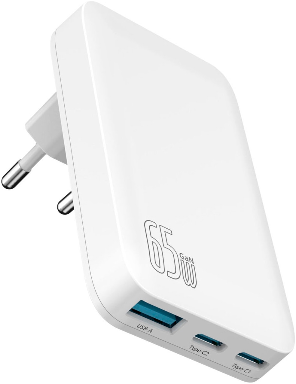 felixx USB-Ladegerät »65W GaN PD SLIM Reiselader 1xUSBA/2xTypC/100W PD Kabel«, Ladegerät, Lader, Charger, Reiseladegerät