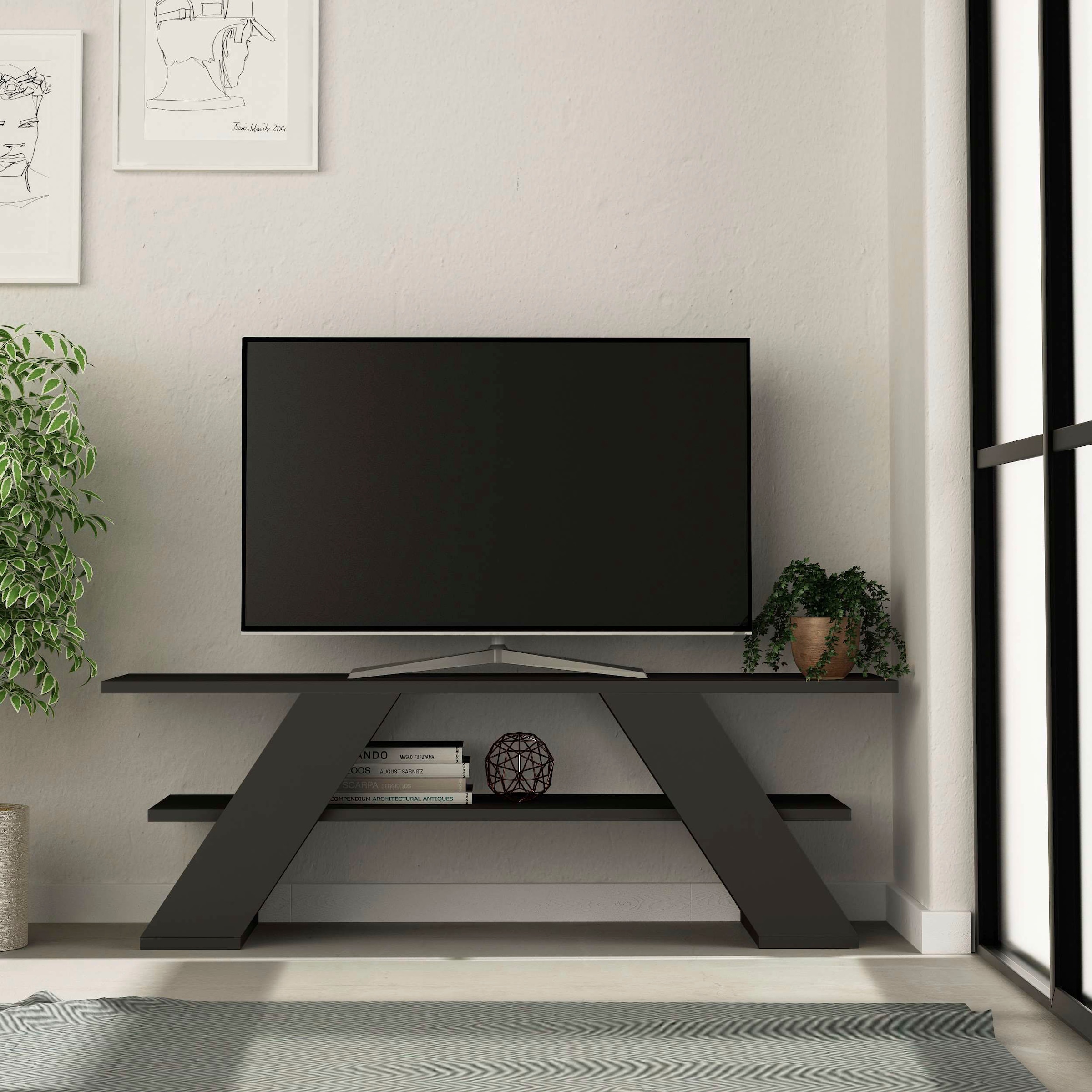Decortie TV-Schrank »Farfalla TV Schrank«, (Packung), Einfache Montage,Platzsparend