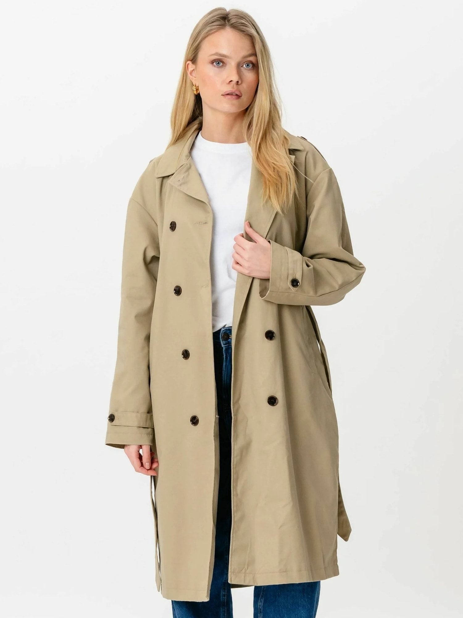 TeeShoppen "TEESHOPPEN Coat Linea Trenchcoat"