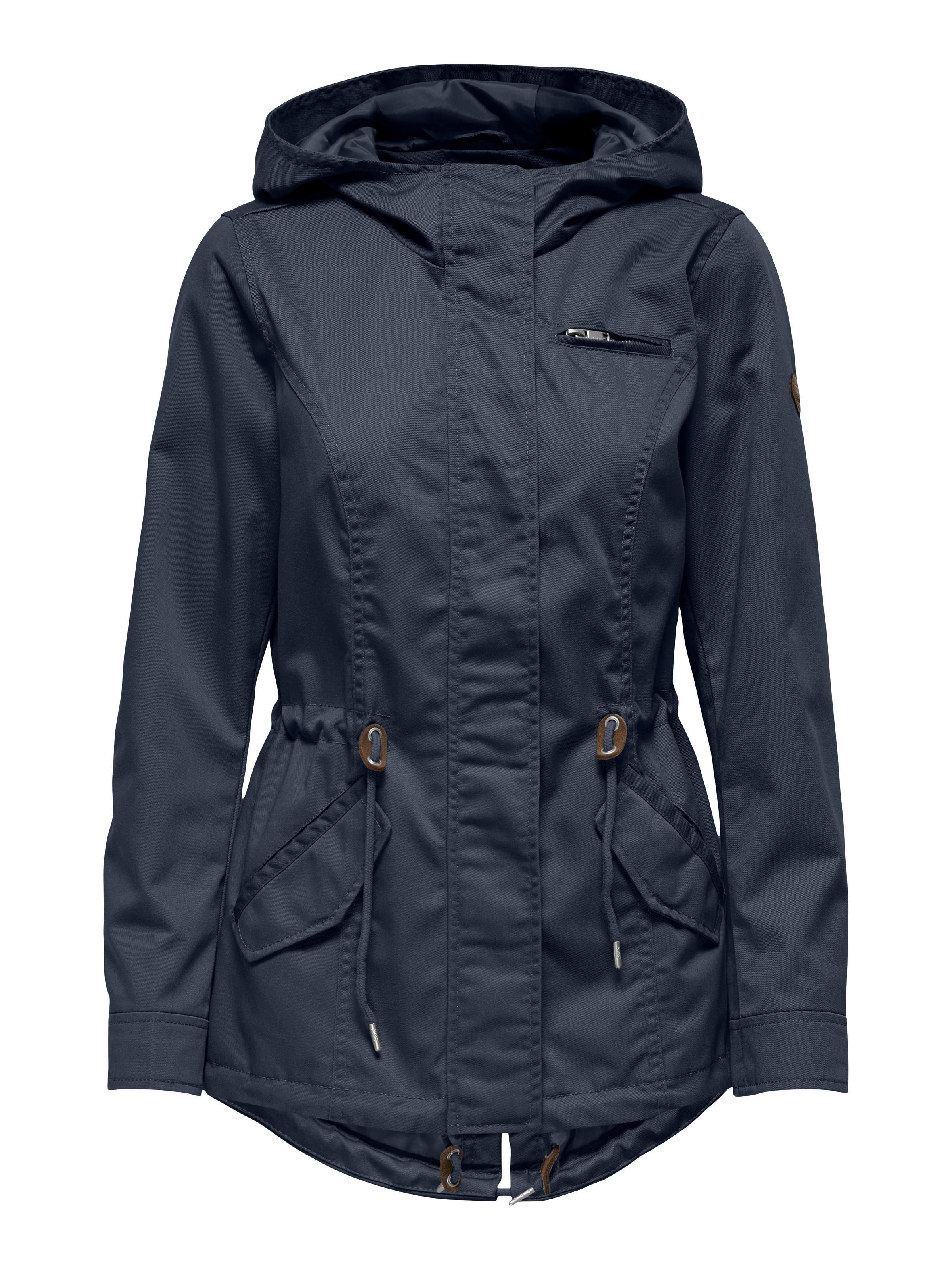 Thumbnail - ONLY Parka "ONLLORCA LIFE CANVAS PARKA CC OTW" mit Kapuze mit Kordelzug in der Taille