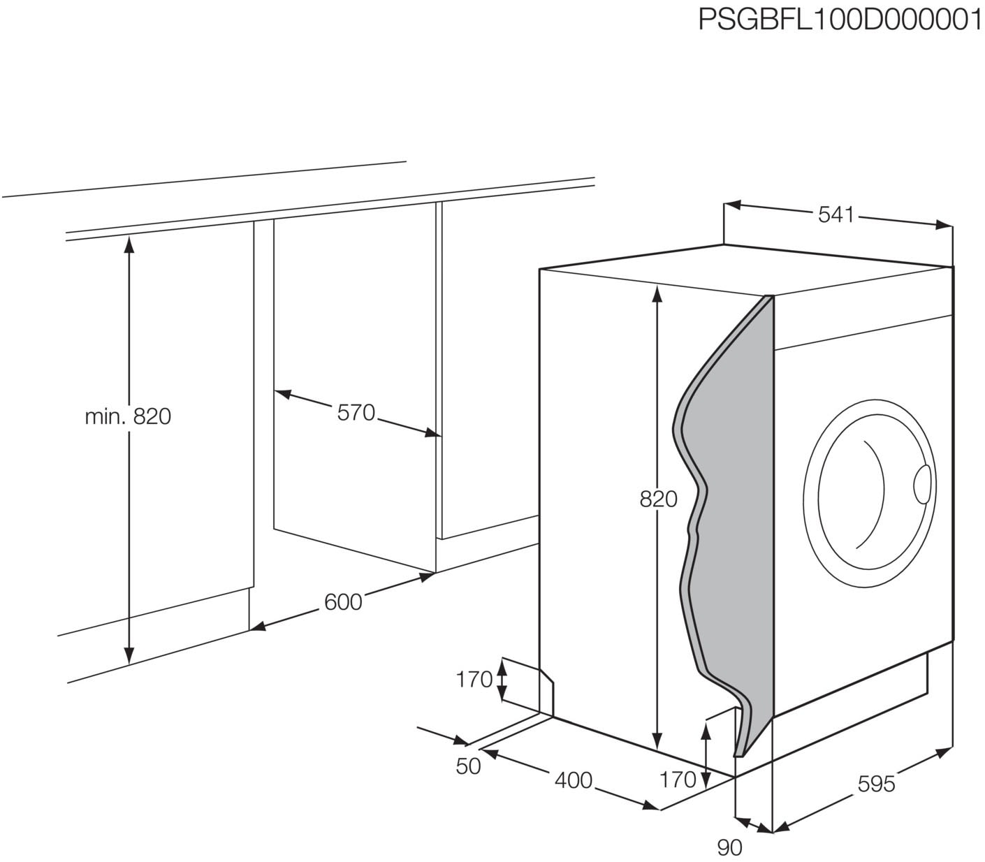 AEG Einbauwaschtrockner »LWR8WI7680«, 8000
